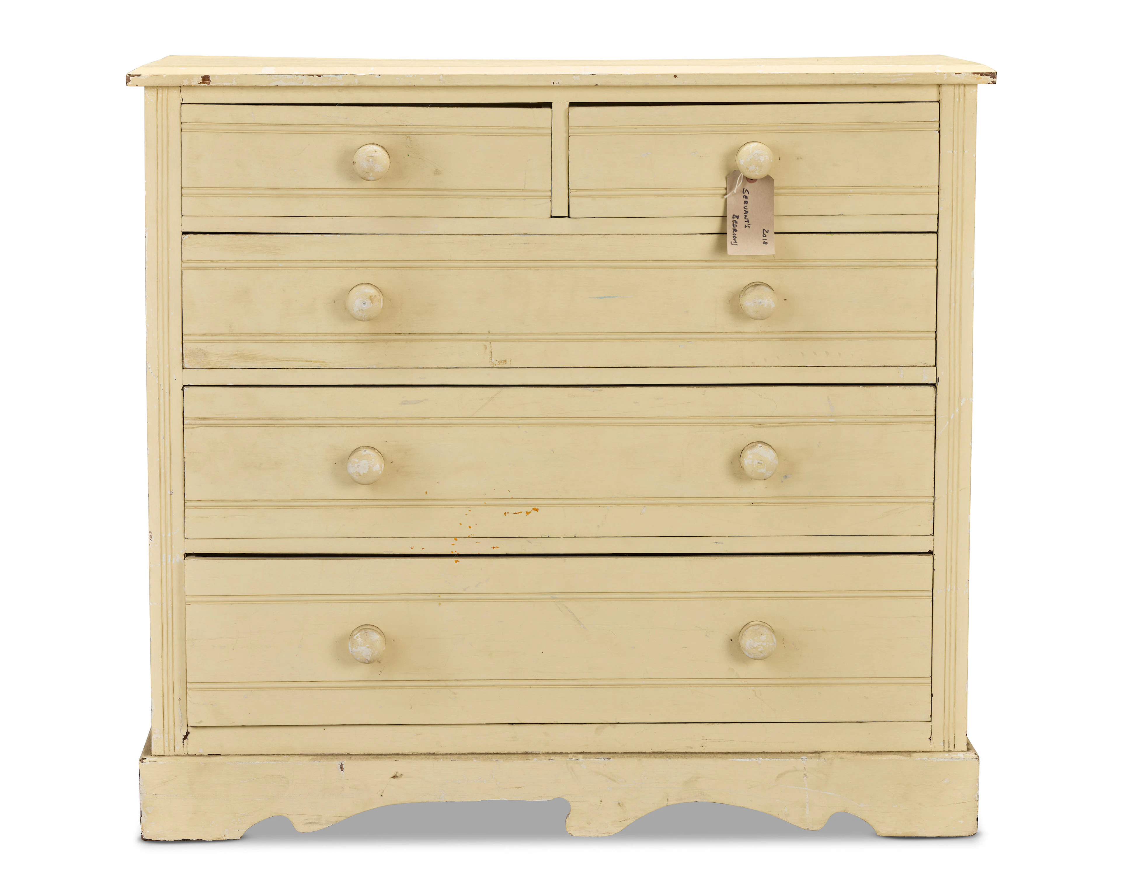 A late Victorian painted chest of drawersFrom Season 1 onwards, acquired
