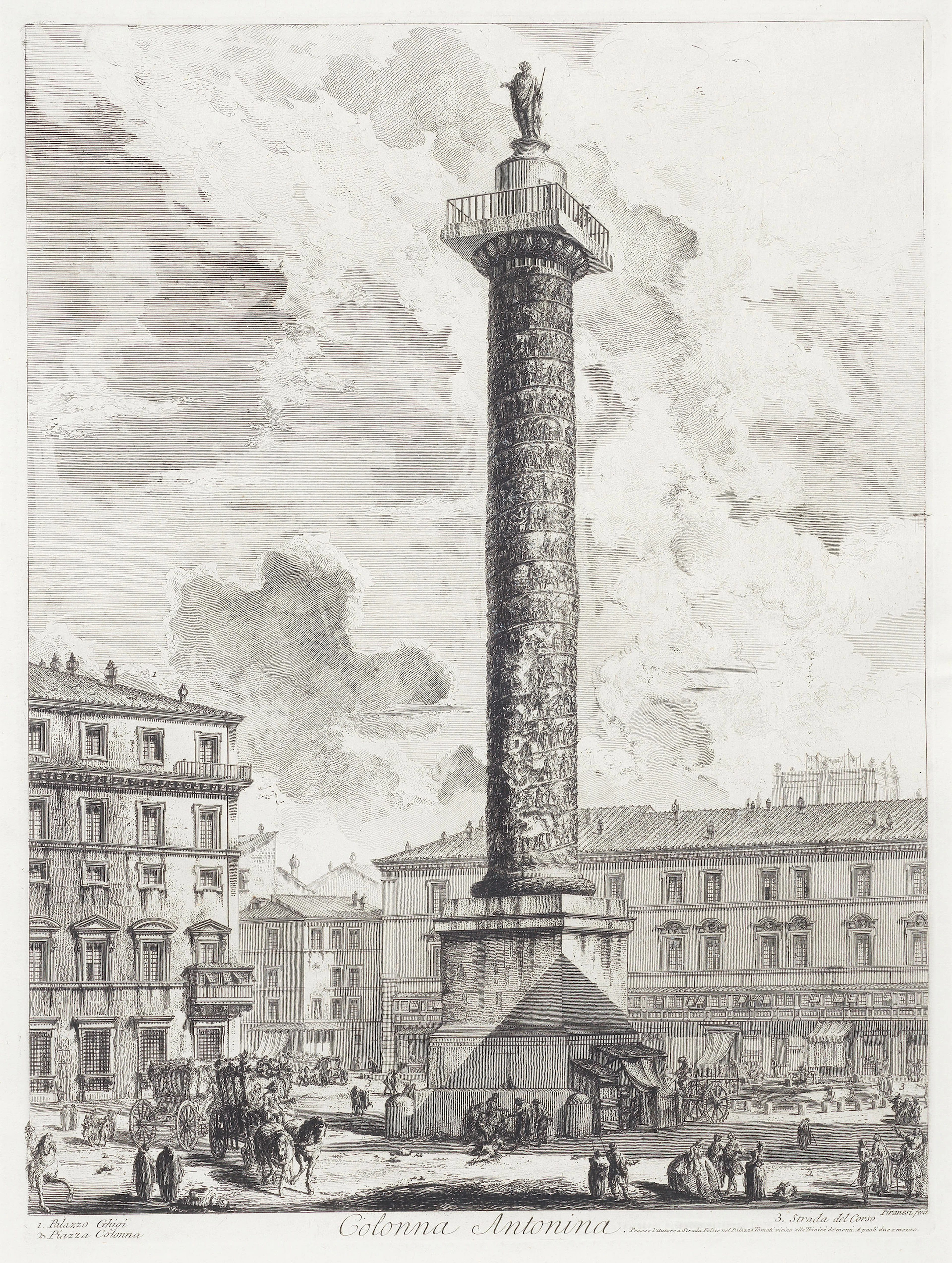 Giovanni Battista Piranesi (Italian, 1720-1778) Colonna Antonina
