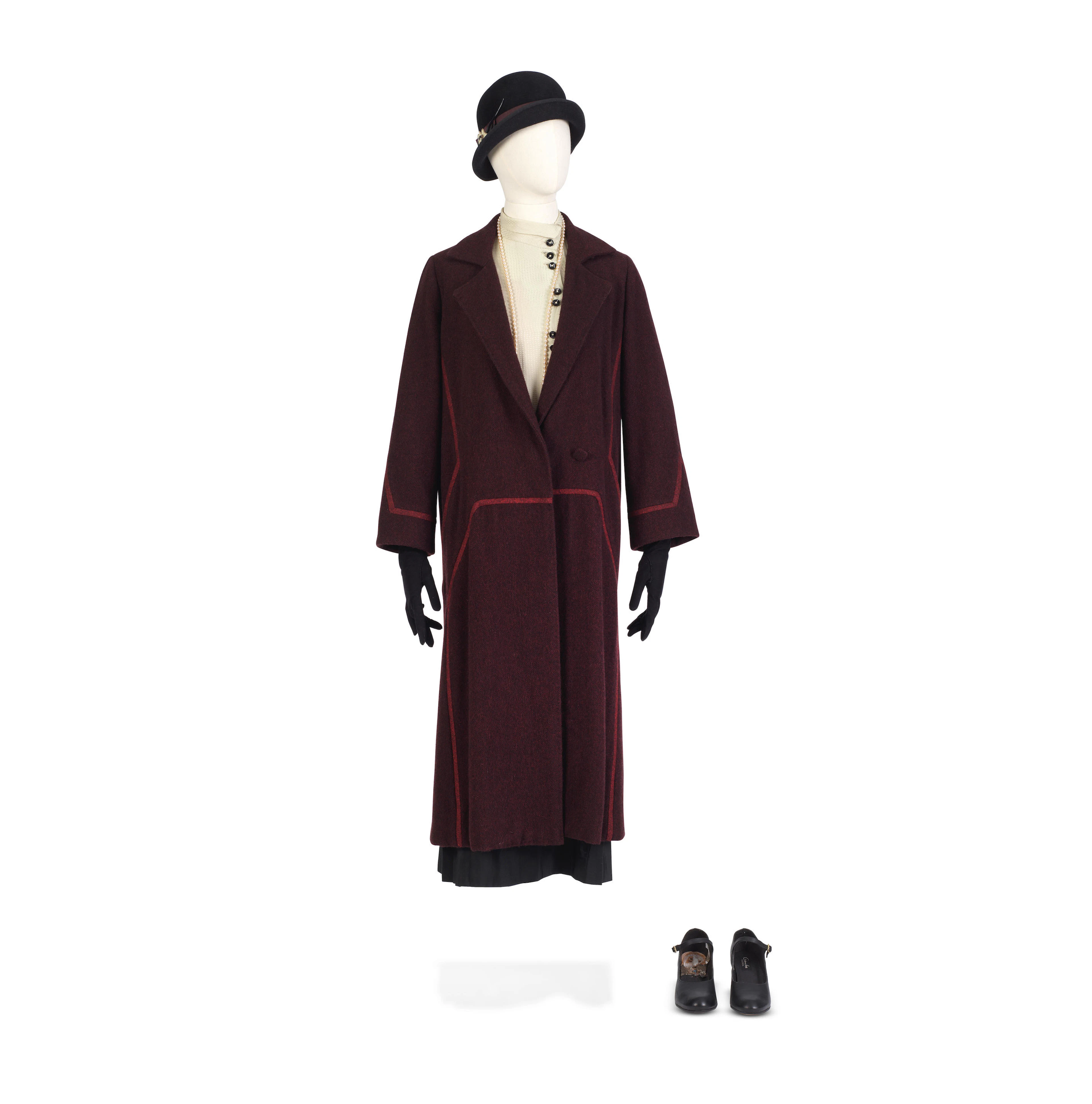 Michelle Dockery (as Lady Mary): Coat and skirt daywear ensemble Season
