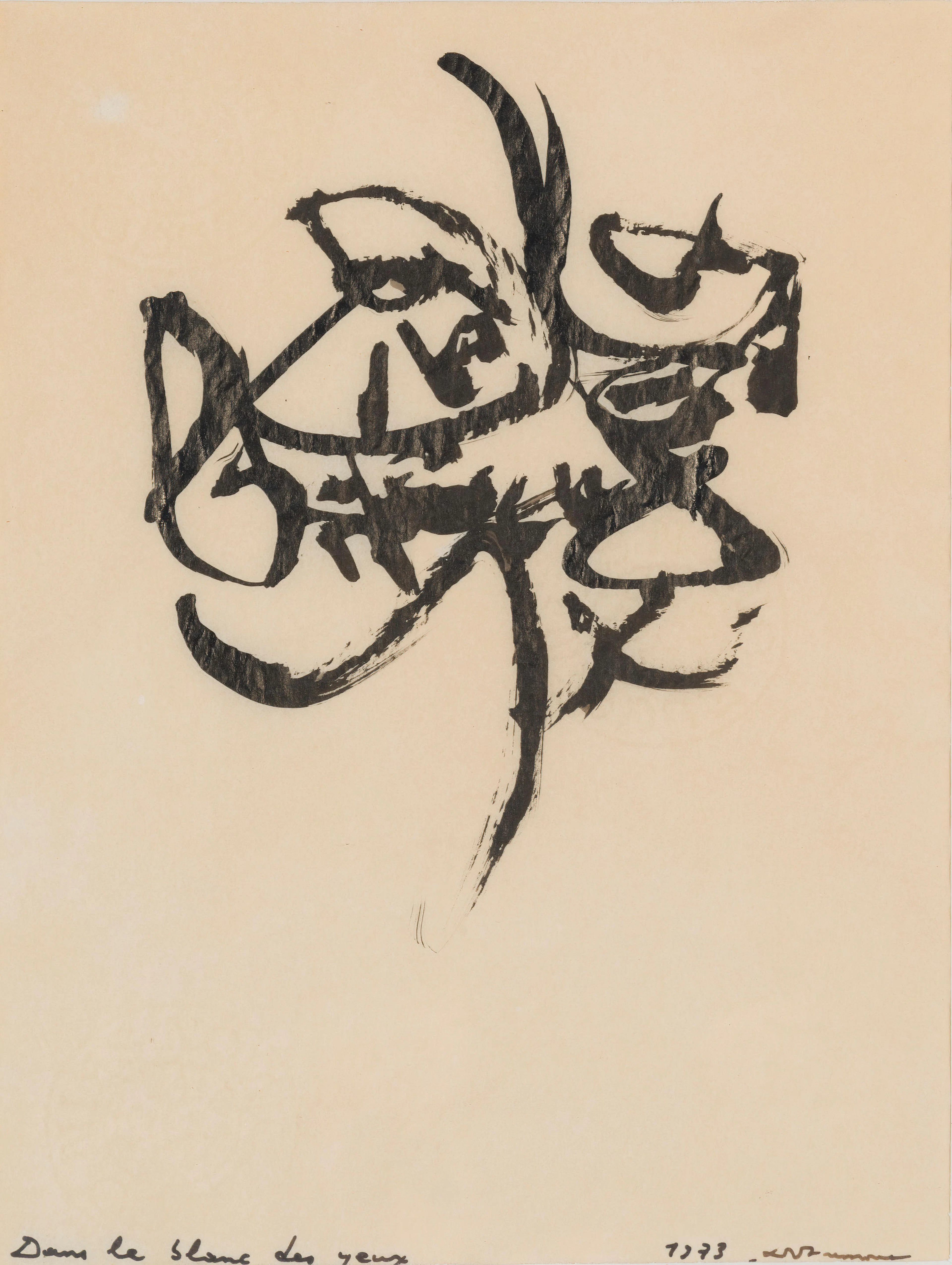 CHRISTIAN DOTREMONT (1922-1979) Dans le blanc des yeux