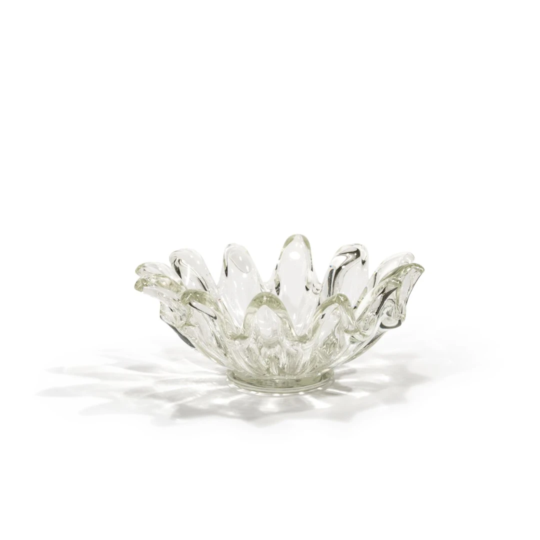 ERCOLE BAROVIER, BAROVIER & TOSO, 1940 ca. Una coppa in cristallo