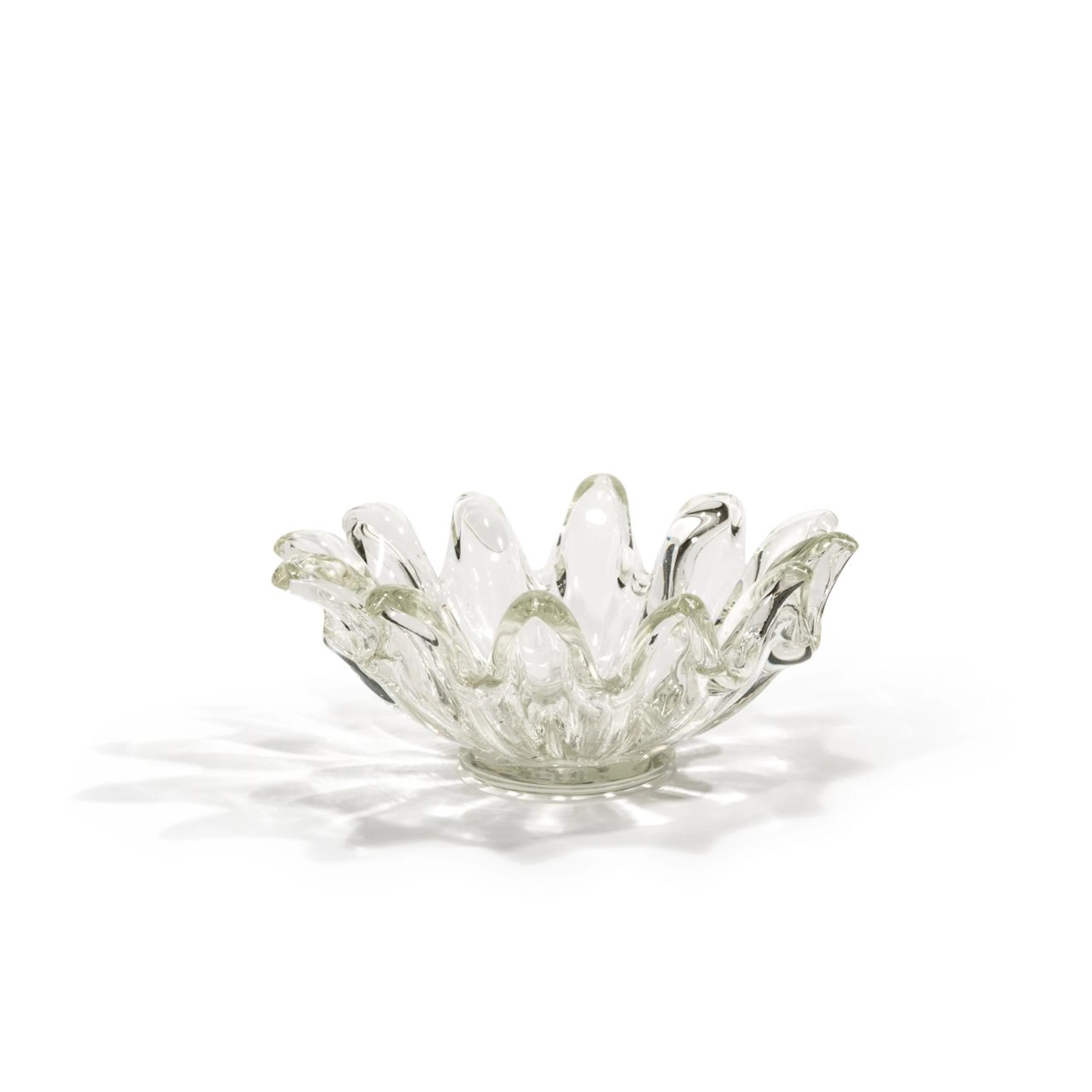 ERCOLE BAROVIER, BAROVIER & TOSO, 1940 ca. Una coppa in cristallo