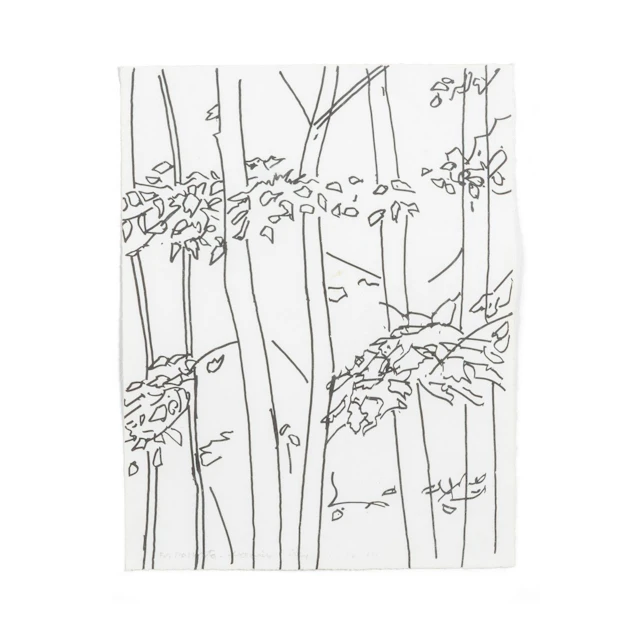 ALEX KATZ (1927-) For Mascarita 2004 inchiostro su carta cm 27,5x21,5