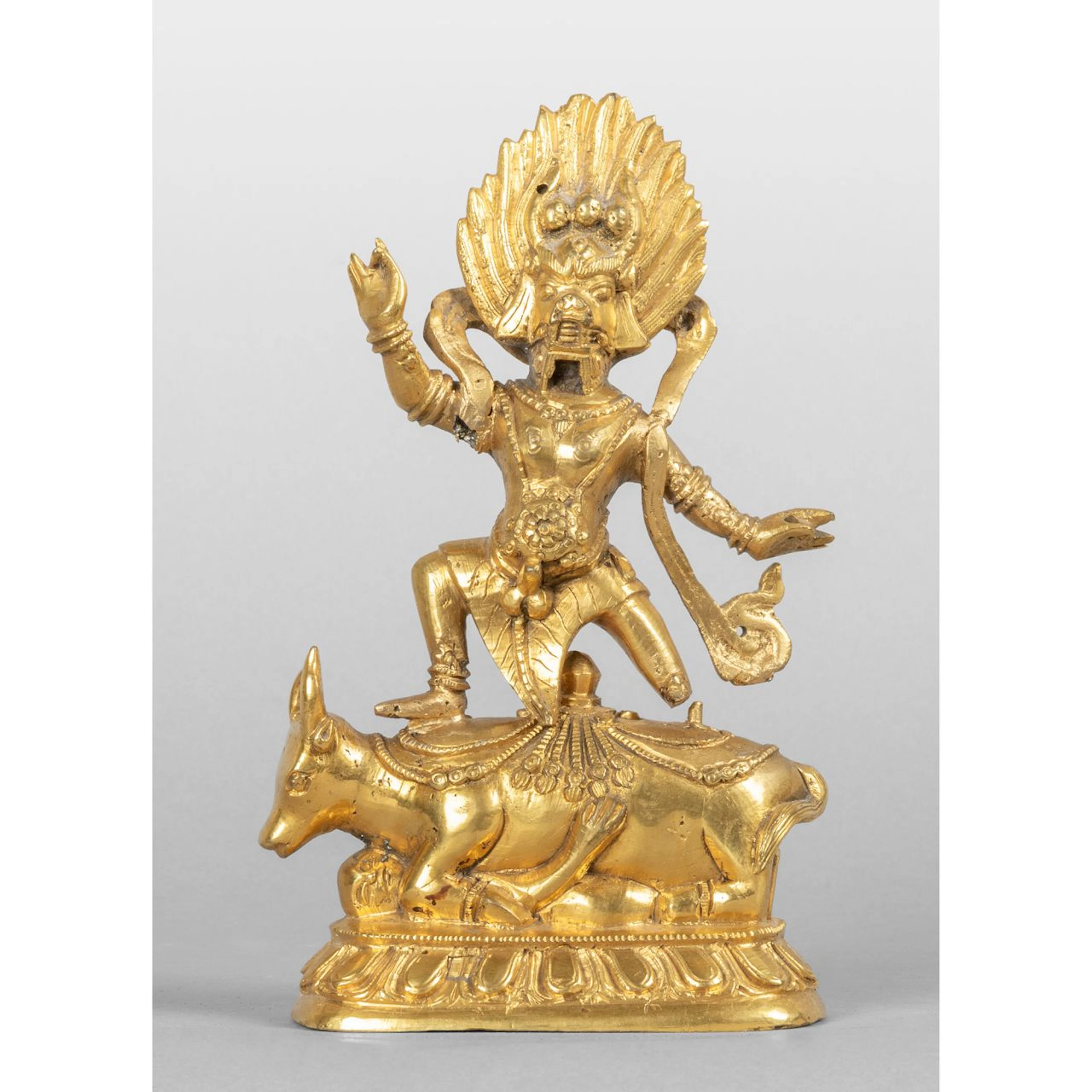 Scultura raffigurante Yama Dharmaraja (il signore della Morte) in