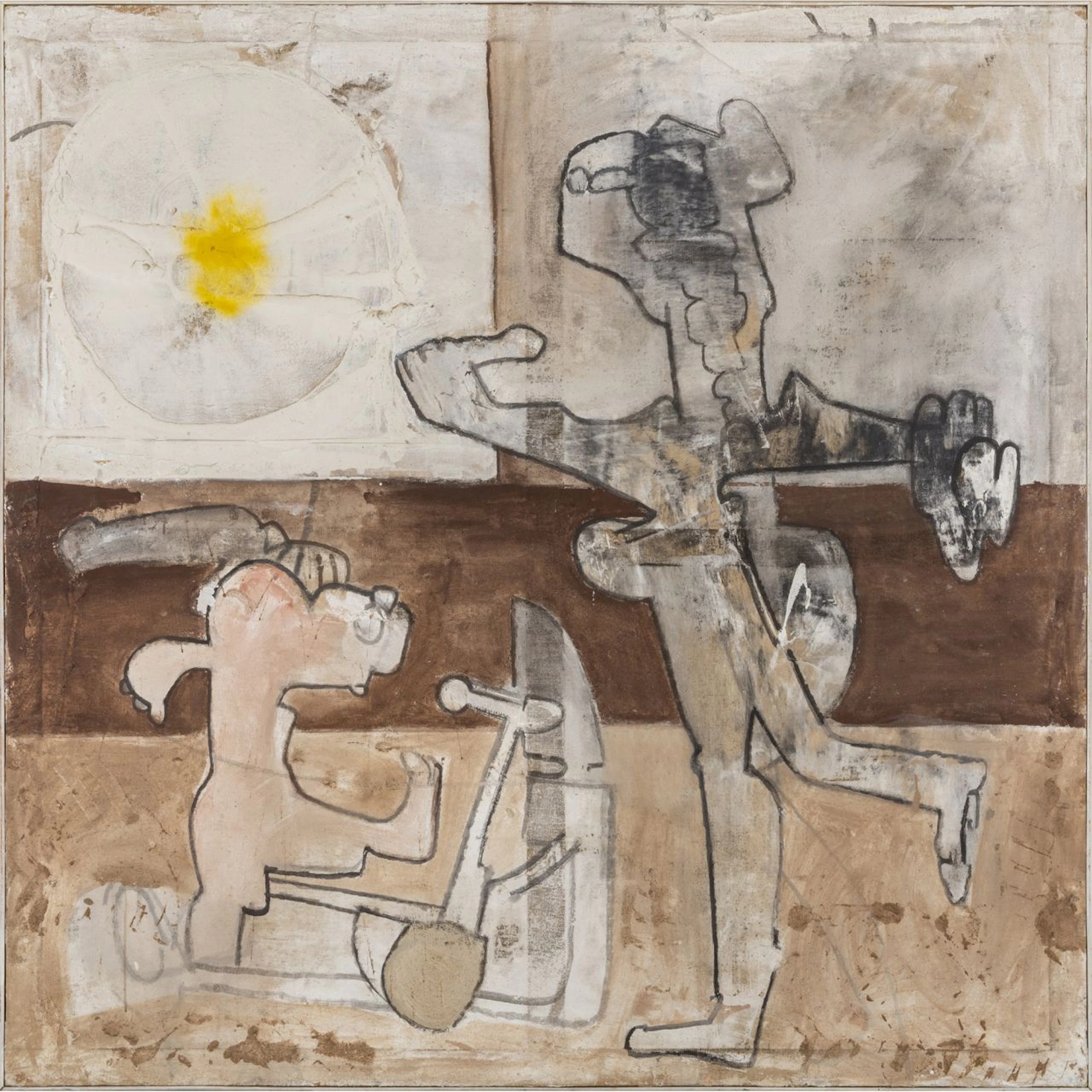 SEBASTIAN MATTA (1911-2002) Senza titolo 1962-1963 ca olio e sabbia