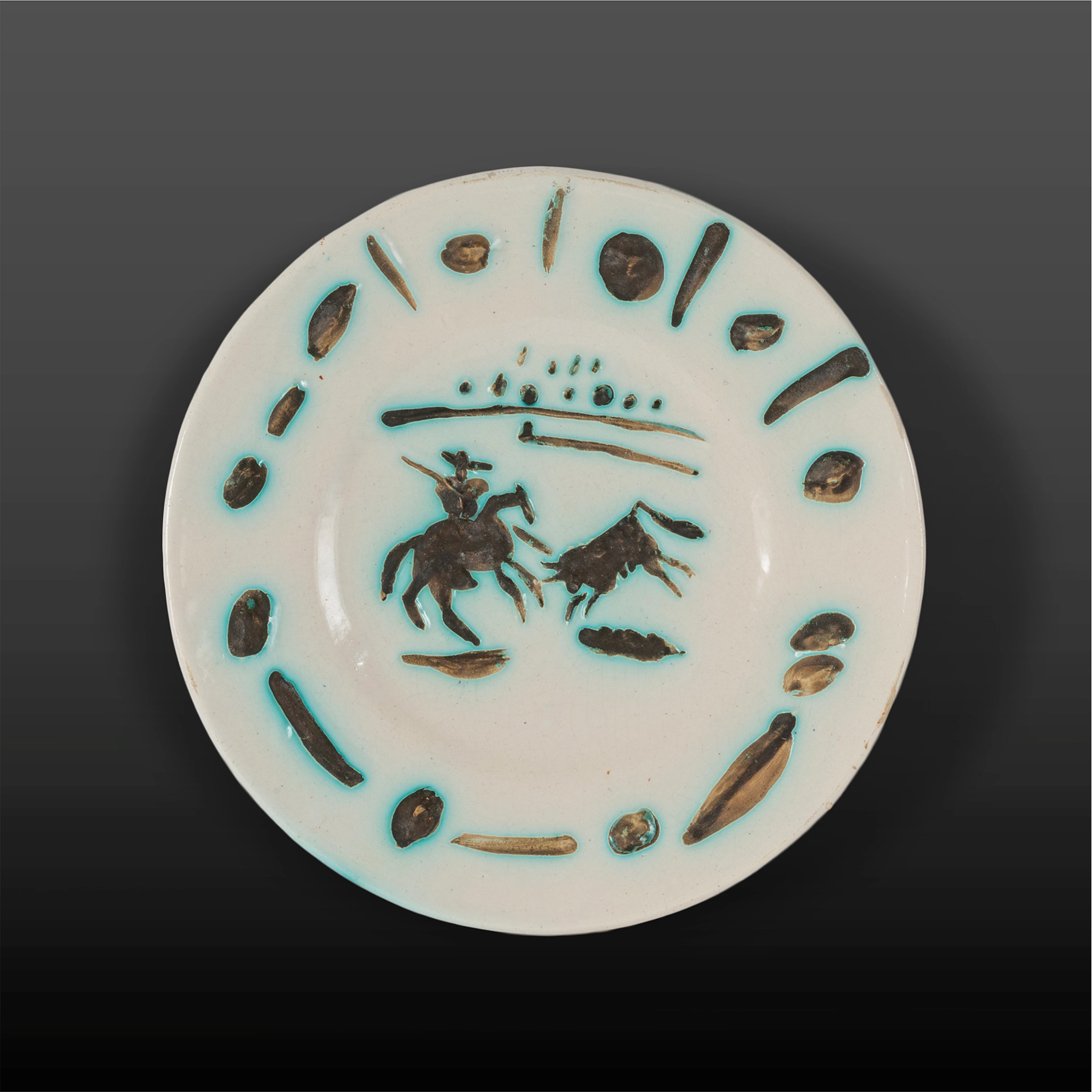 PABLO PICASSO (1881-1973) Picador 1953 piatto in ceramica ø cm 22,5