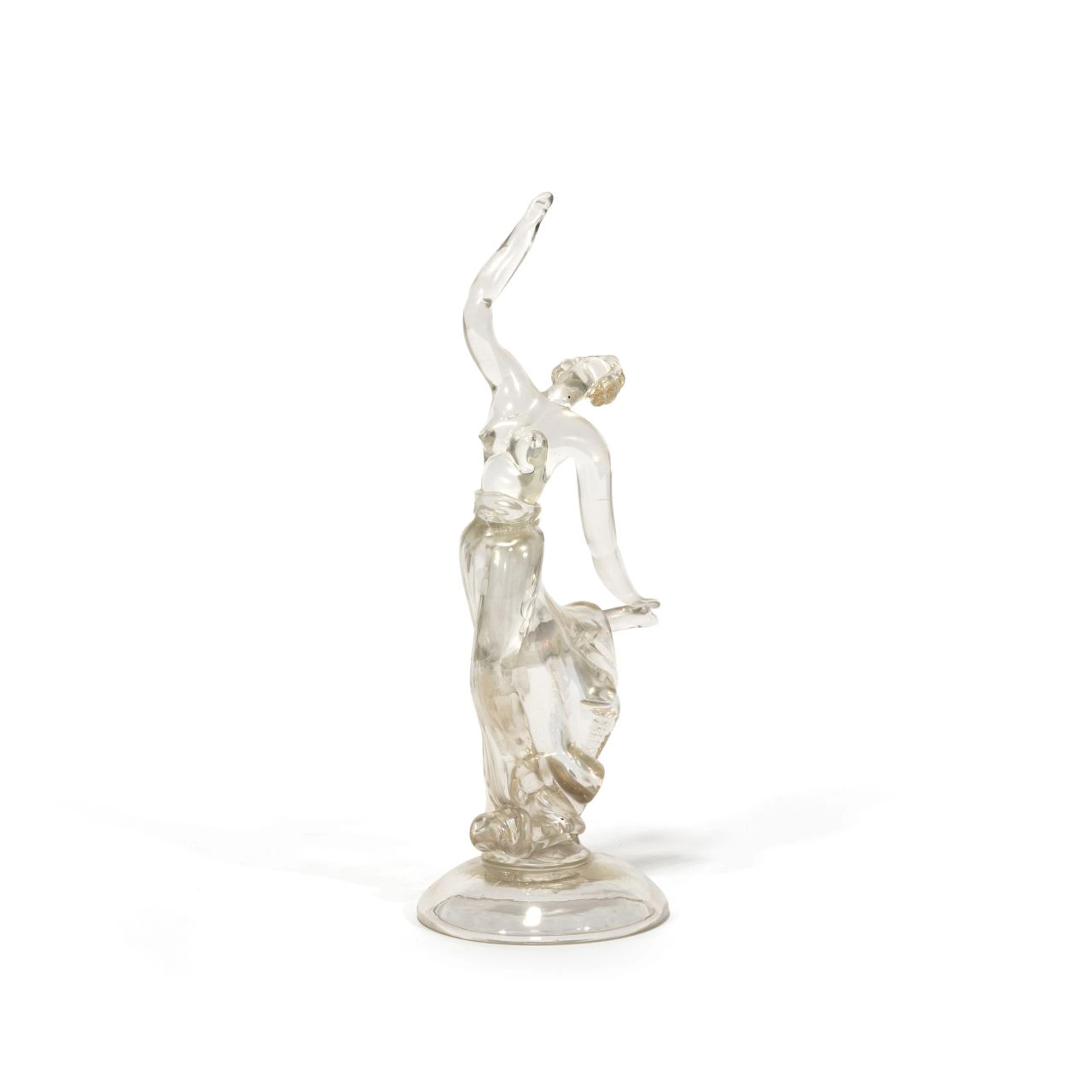 BAROVIER SEGUSO FERRO, 1934. Una rara figura di ballerina in cristallo