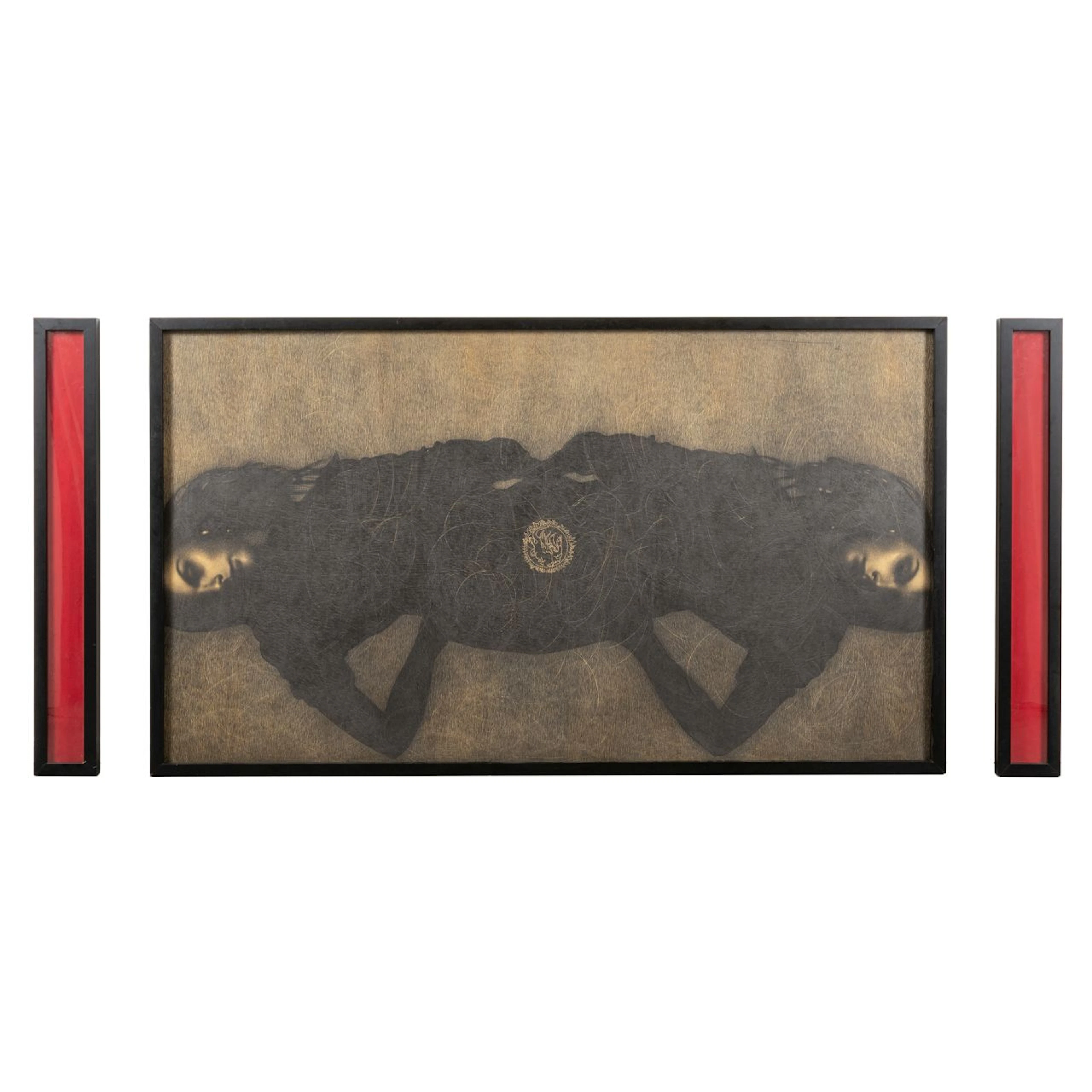 OMAR GALLIANI (1954-) Nel mio cuore 2001 matita e pigmento su tavola