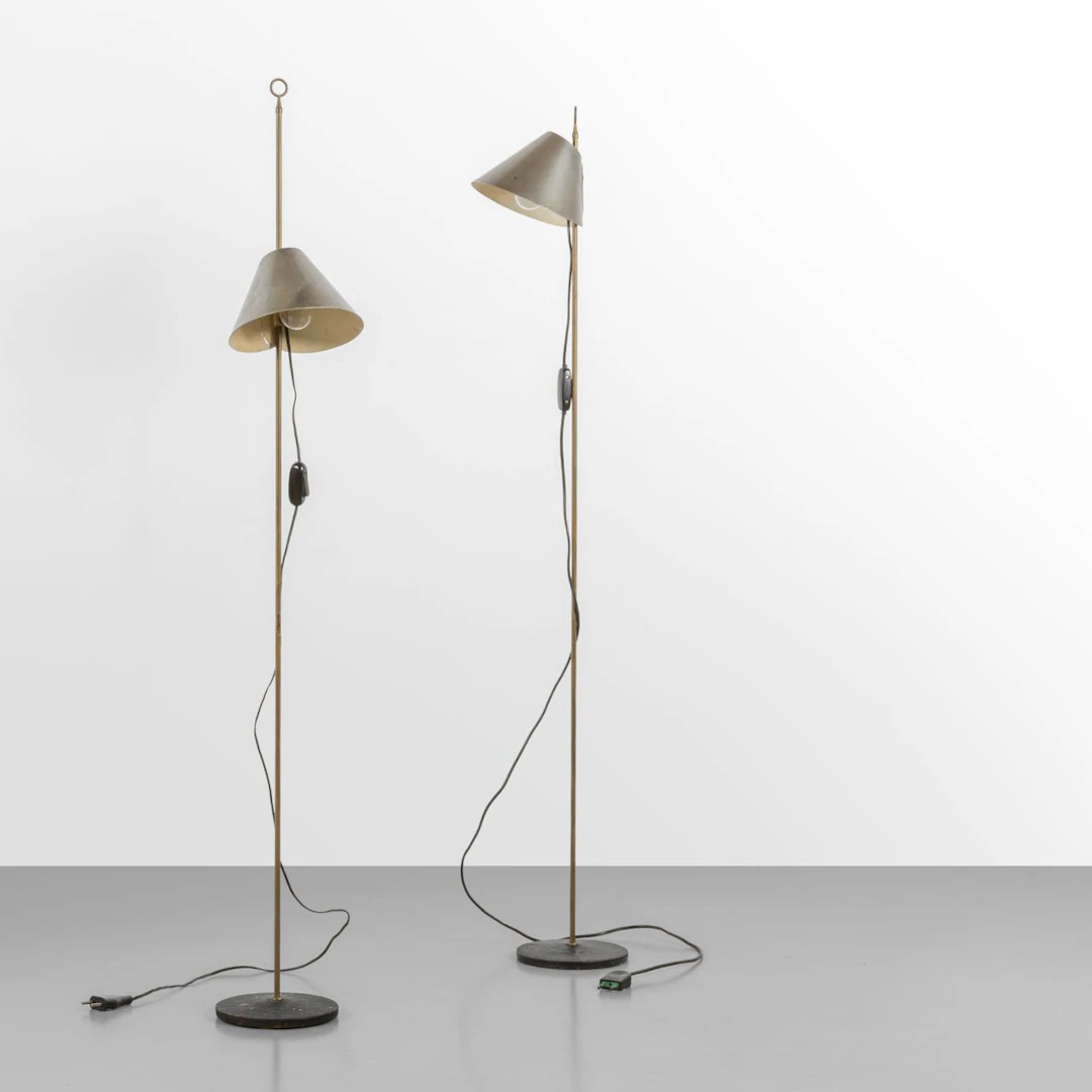 LUIGI CACCIA DOMINIONI, AZUCENA, 1953. Due lampade da terra 'Monachella'