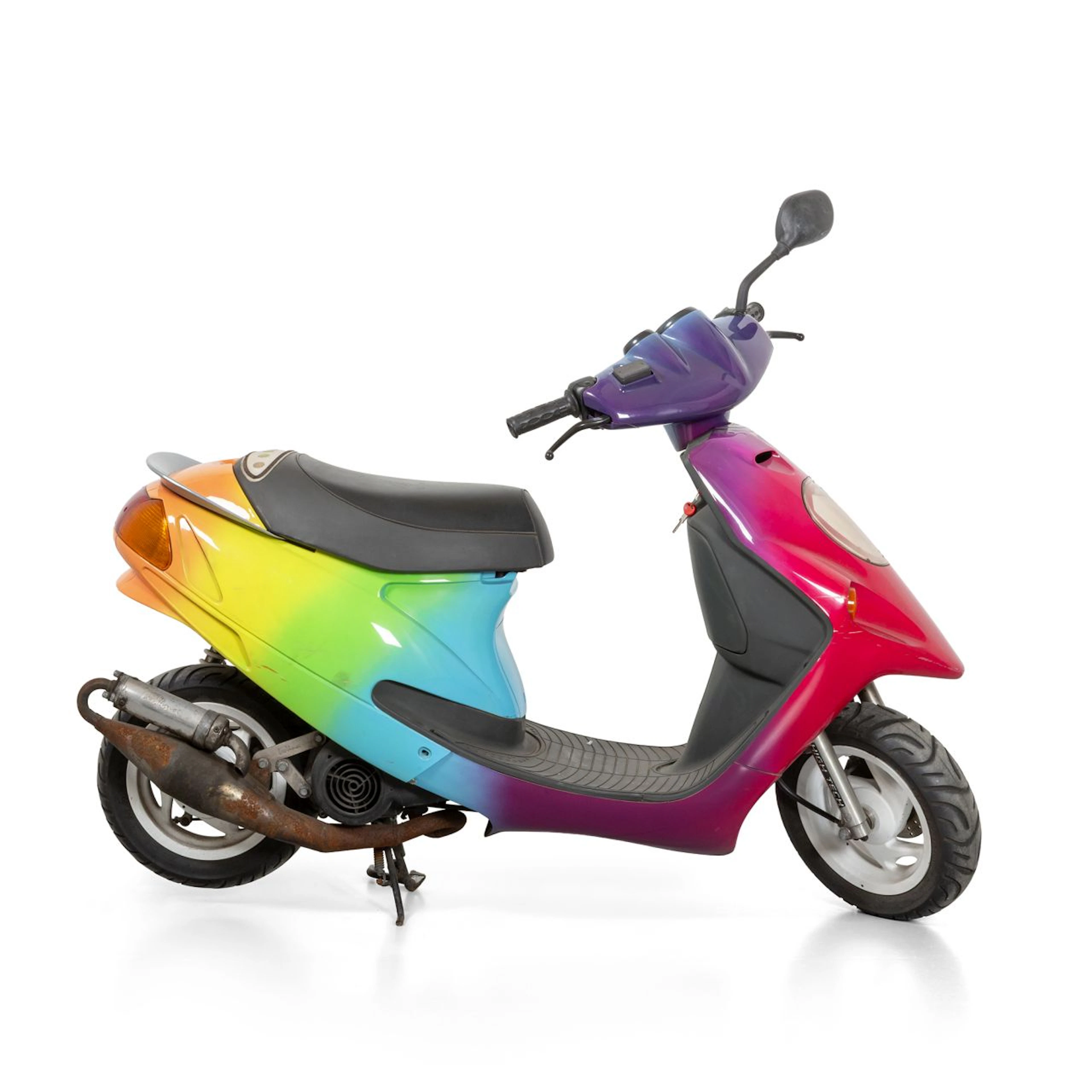 PATRICK TUTTOFUOCO (1974-) Scooter 1999/2000 motorino dipinto cm 160x62,5x105