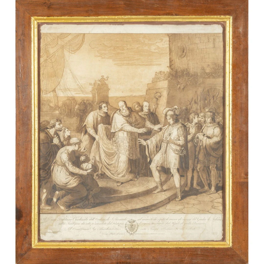 Episodio della storia di Sardegna, stampa cm. 47x55