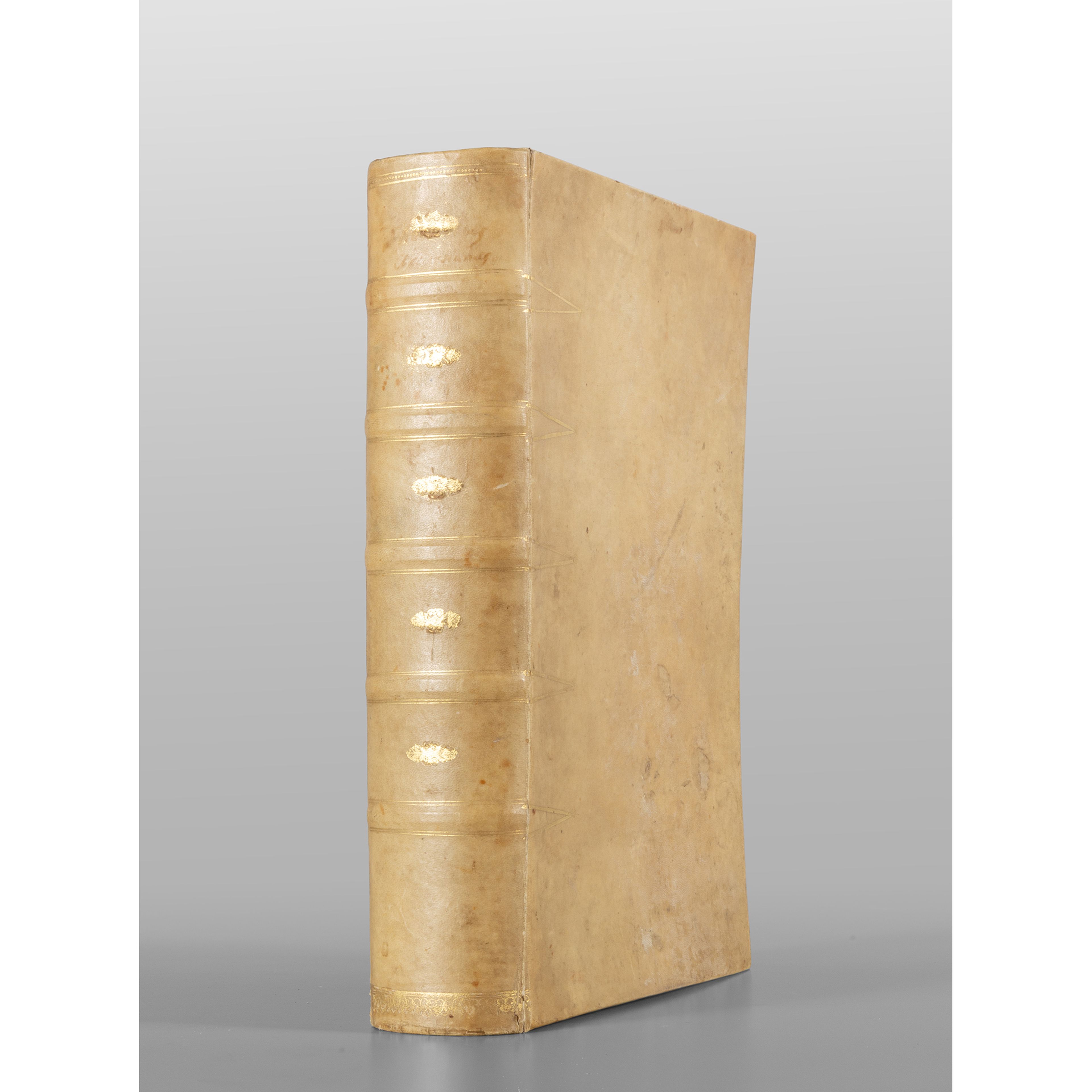 Grande libro a soggetto di stampe botaniche, sec.XVIII cm. 25x36