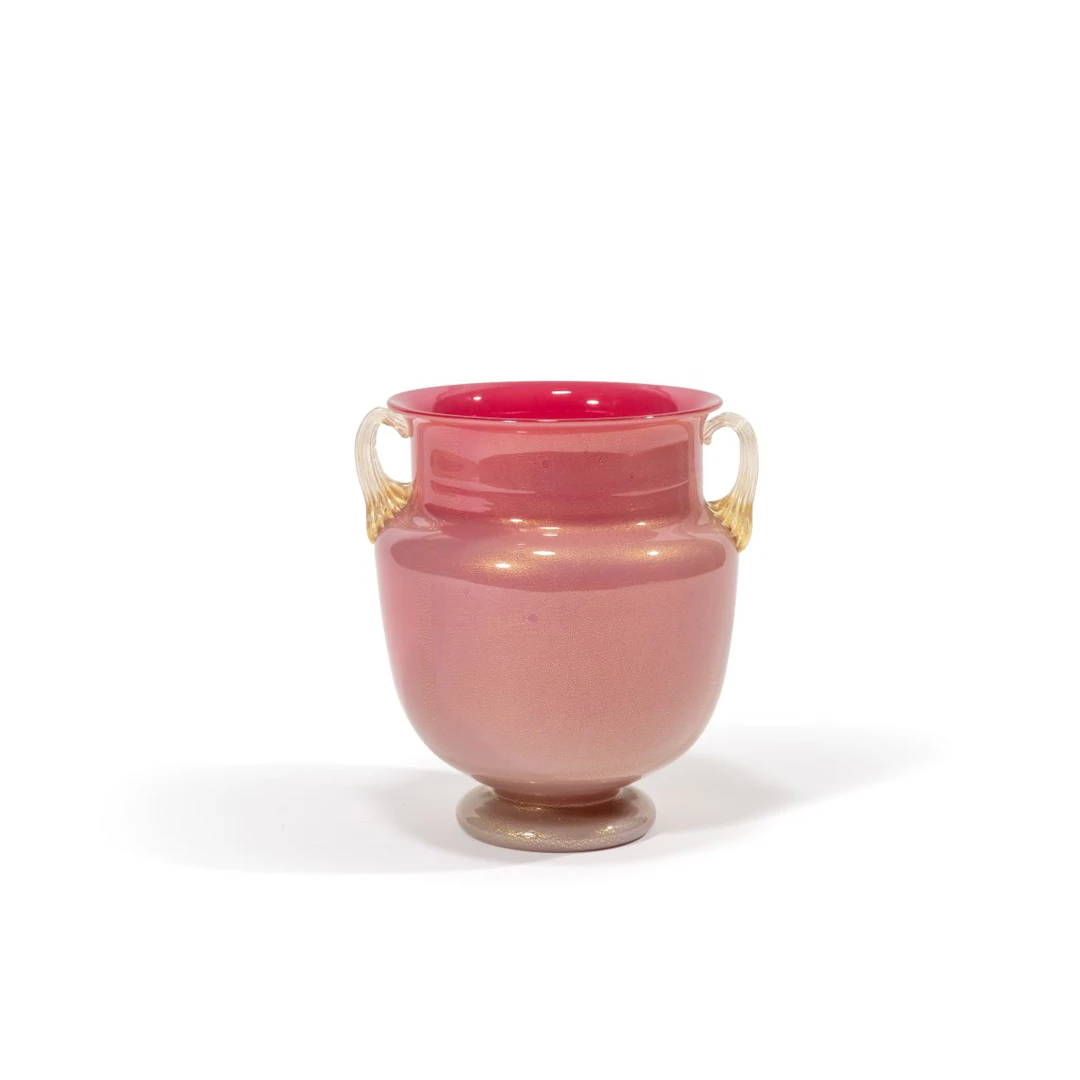FLAVIO POLI, SEGUSO VETRI D'ARTE, 1935 ca. Un vaso in vetro 'laguna'