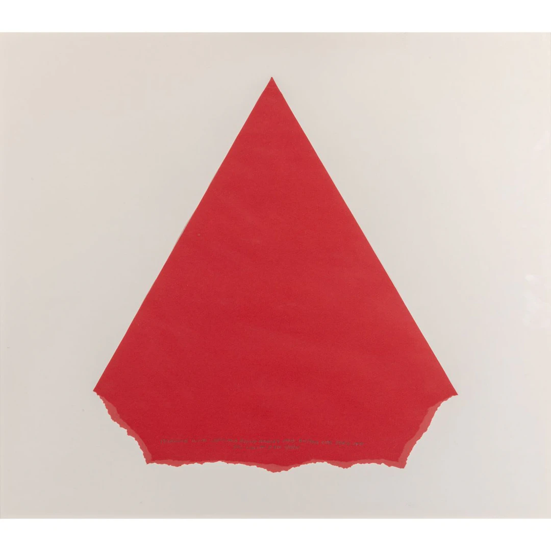 LEWITT SOL (1928-2007) Triangle with left and right angles and bottom