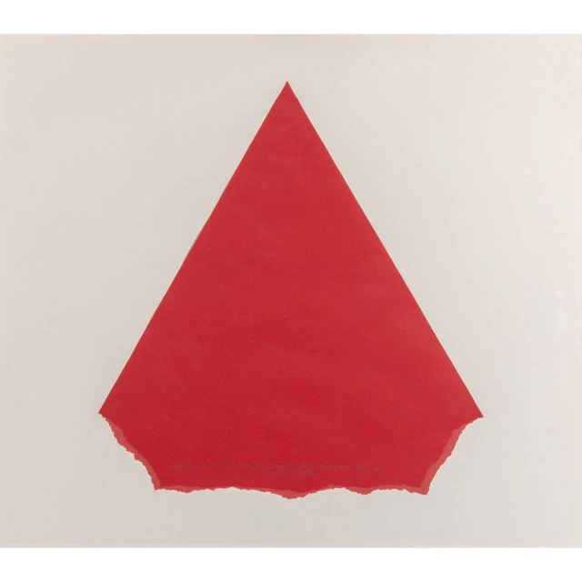 SOL LEWITT (1928-2007) Triangle with left and right angles and bottom