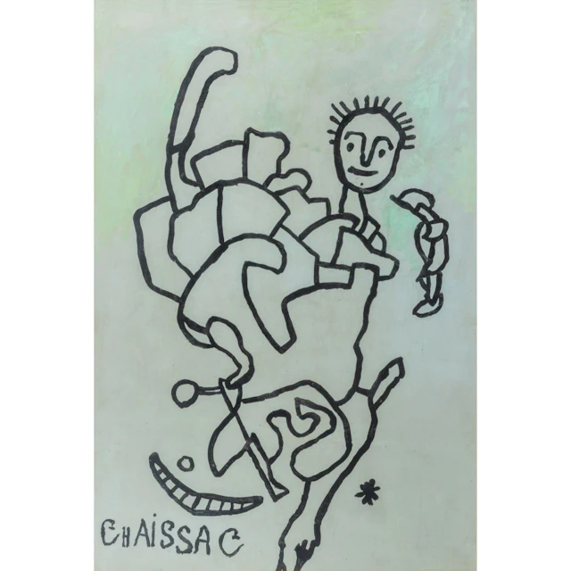 GASTON CHAISSAC (1910-1964) Senza titolo tecnica mista su cartone