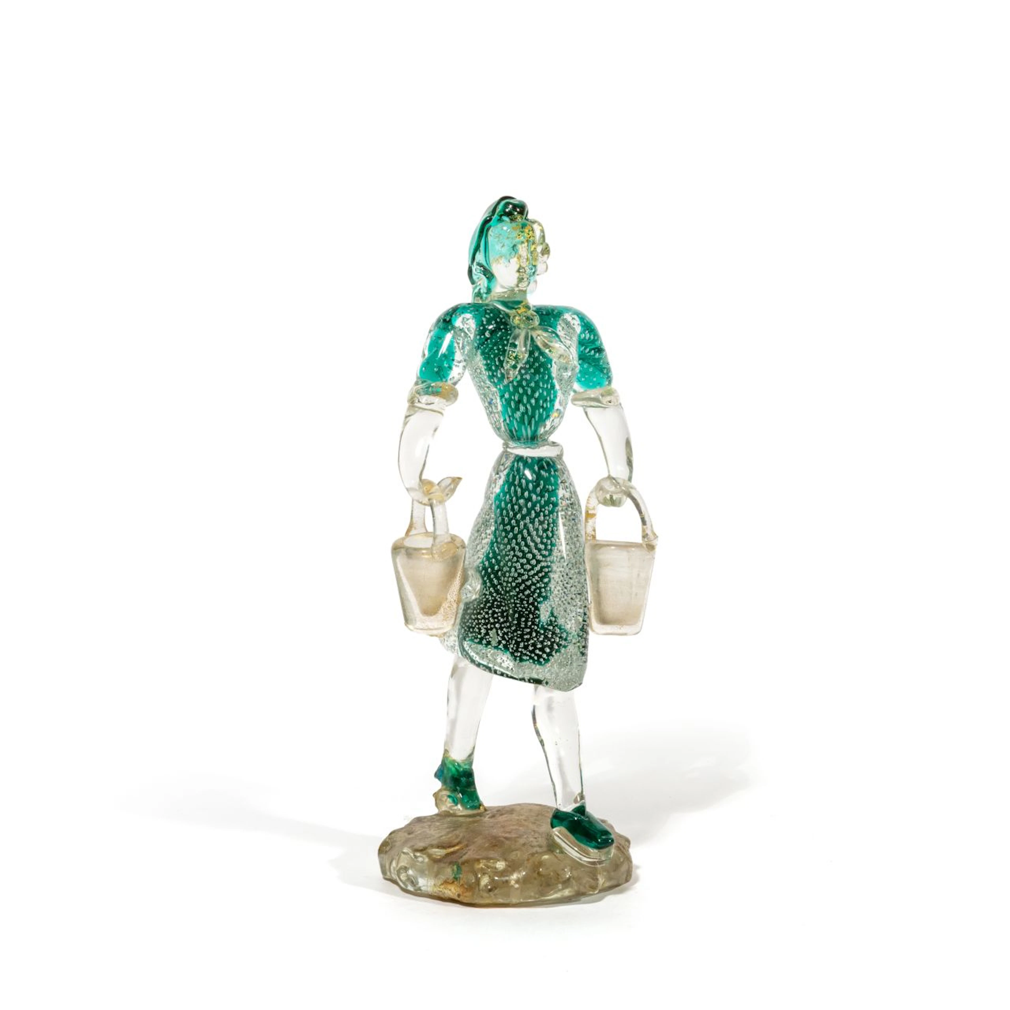 SEGUSO VETRI D'ARTE, 1935. Una figura femminile in vetro acidato a