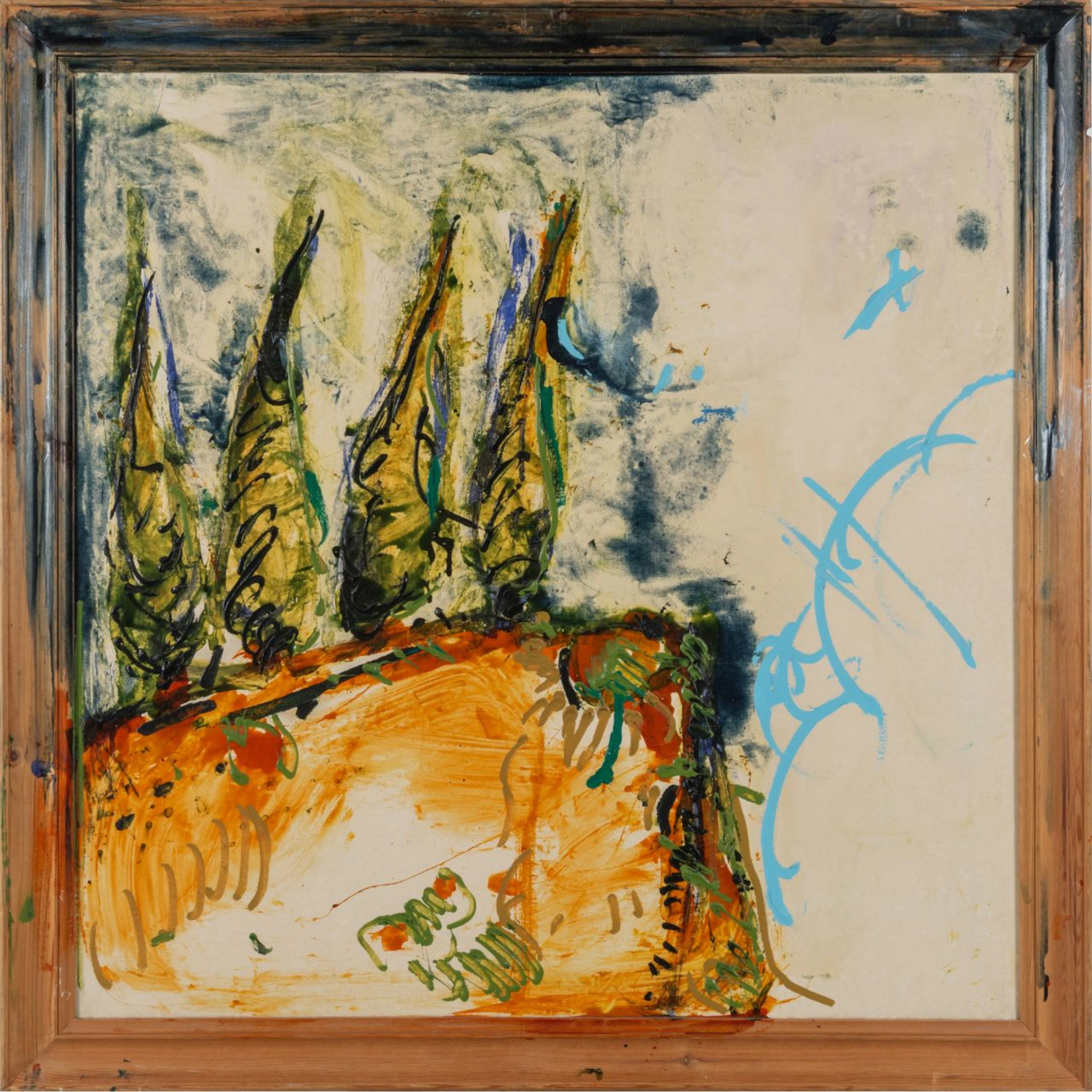 MARIO SCHIFANO (1934-1998) Colle 1987 smalto e acrilico su tela e