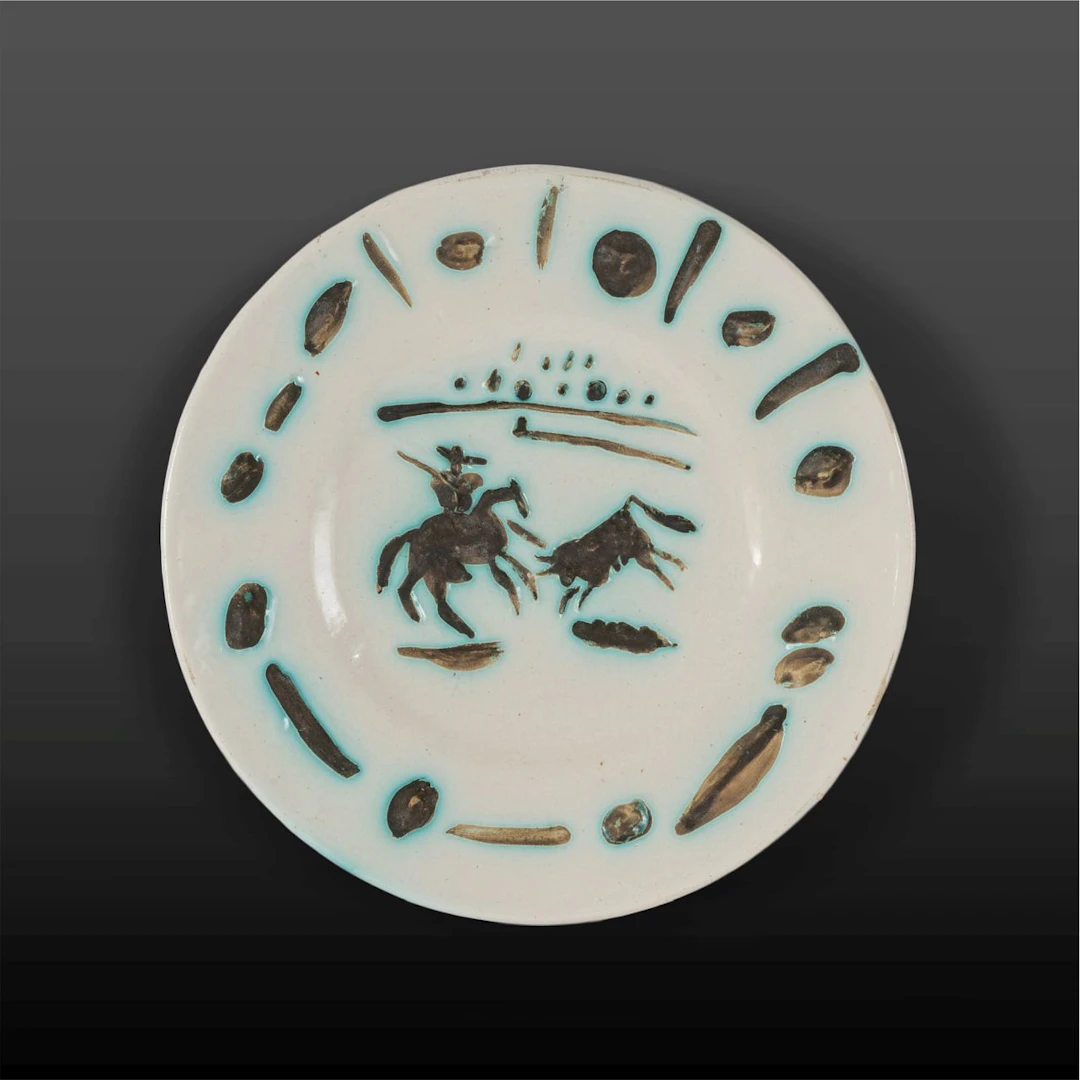 PABLO PICASSO (1881-1973) Picador 1953 piatto in ceramica ø cm 22,5