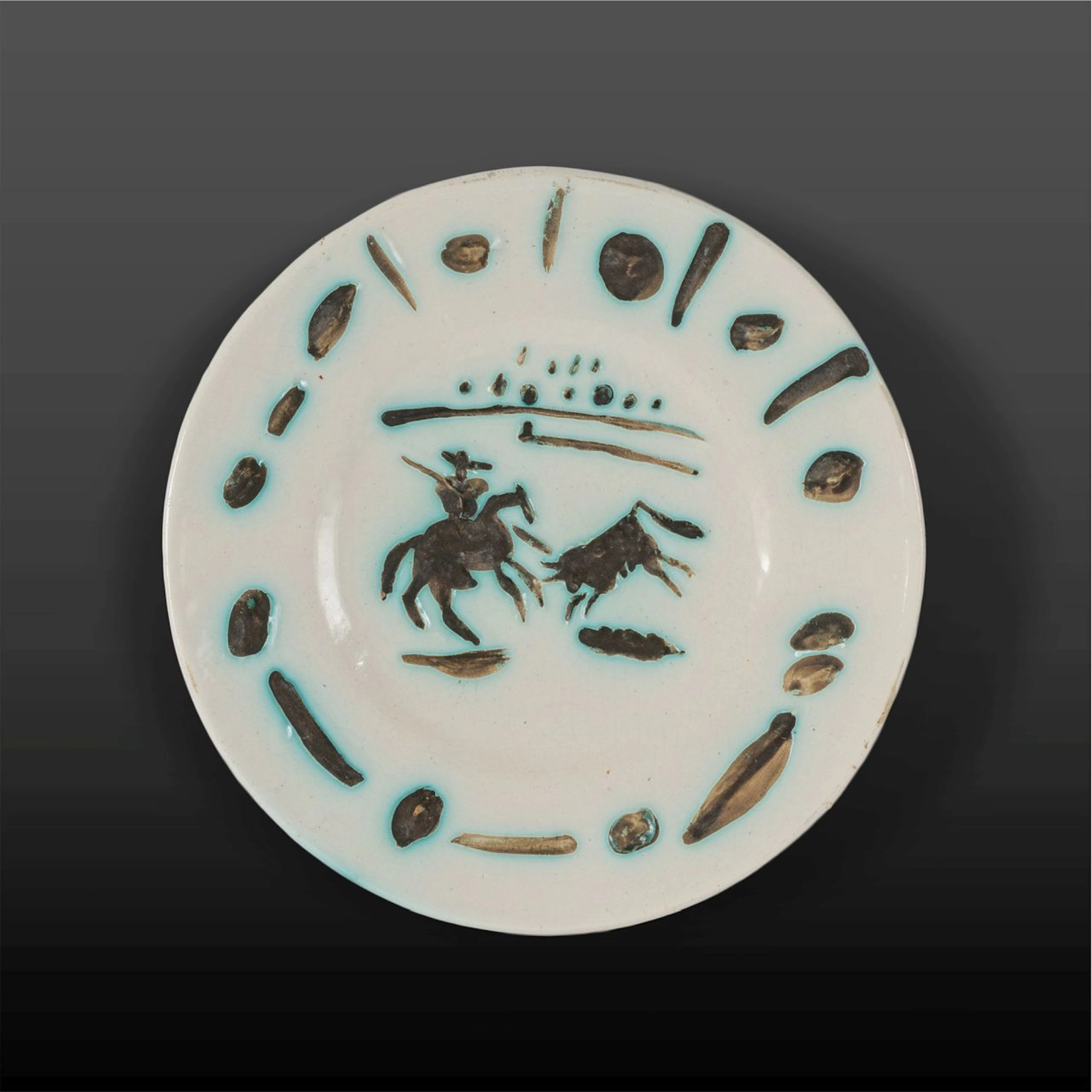 PABLO PICASSO (1881-1973) Picador 1953 piatto in ceramica ø cm 22,5