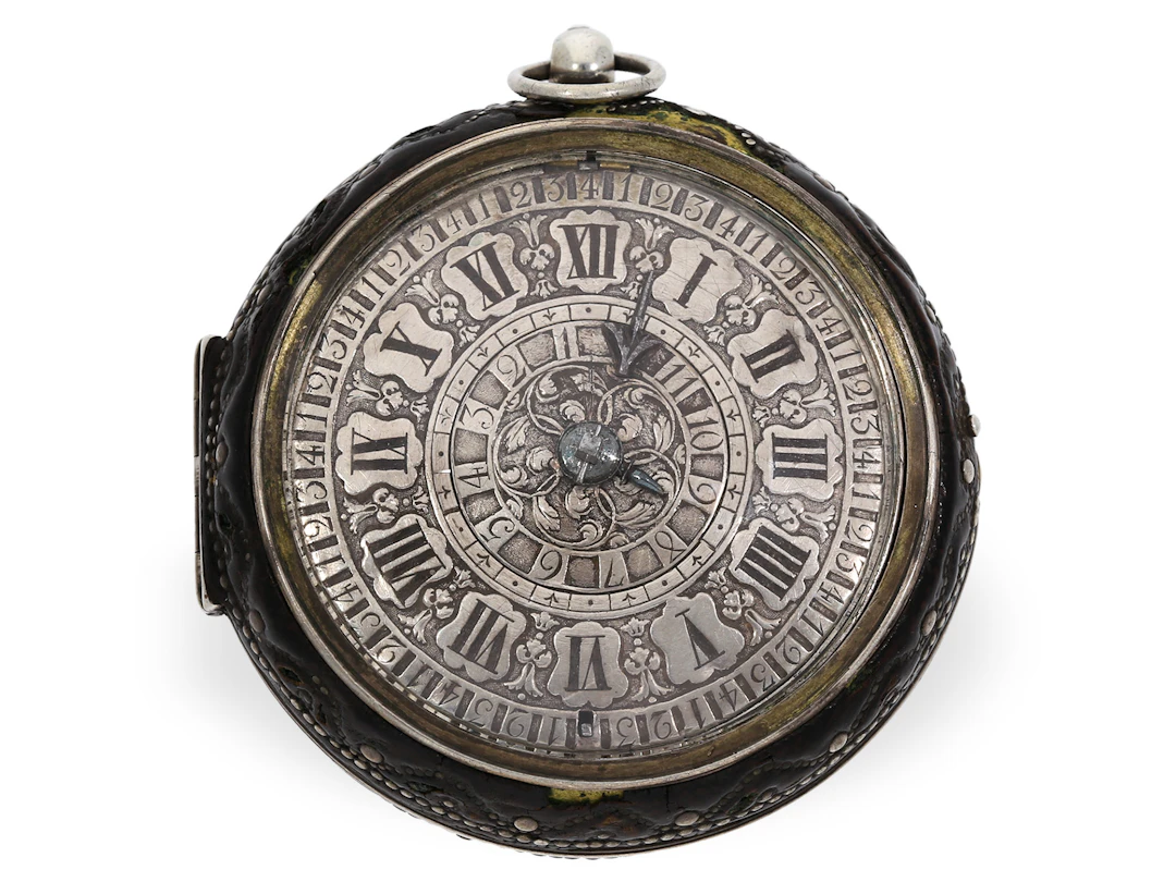 Pocket watch: extremely rare, early pocket watch with alarm and early