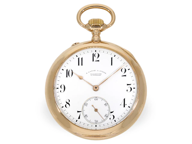 Large 18K gold pocket watch, Lange & Söhne, formerly owned by the
