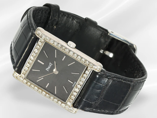 Wristwatch: rare, vintage white gold diamond ladies’ watch by Piaget