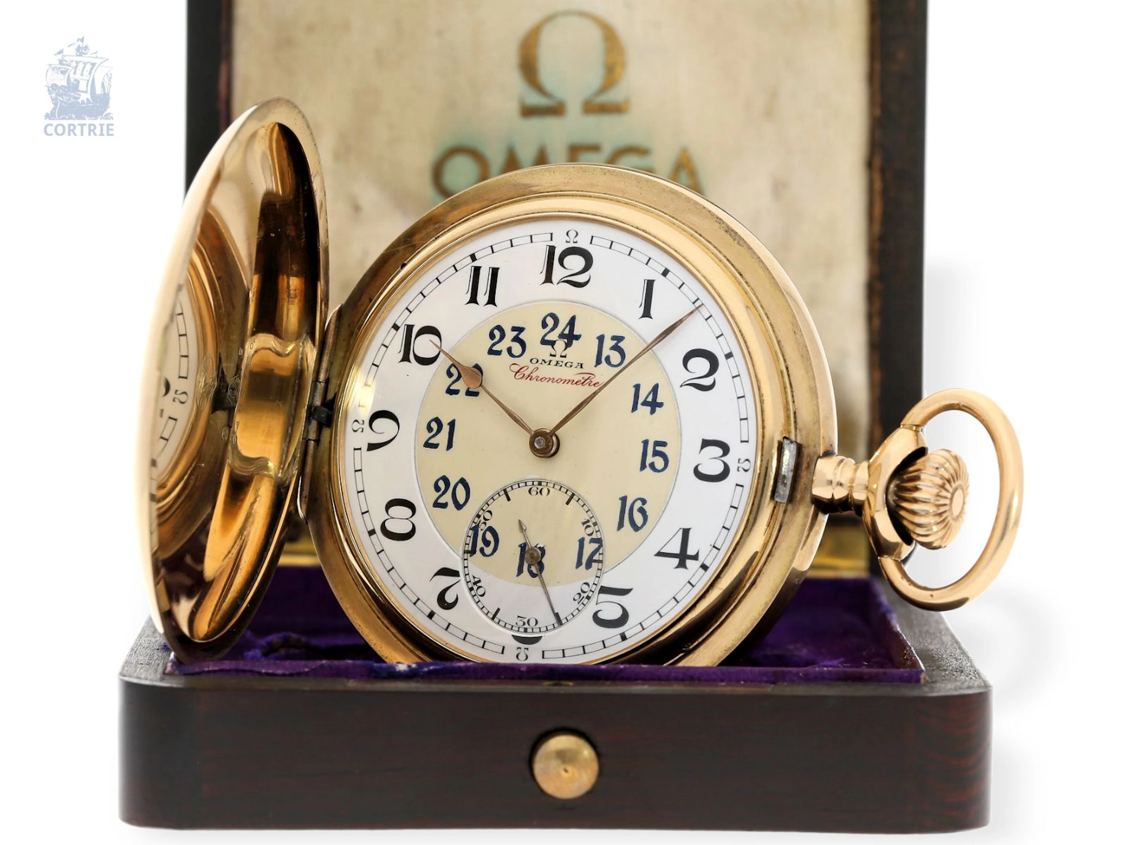 Pocket watch: Omega rarity, observatory chronometer “CHRONOMÈTRE GRADE