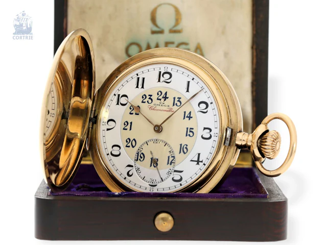 Pocket watch: Omega rarity, observatory chronometer “CHRONOMÈTRE GRADE