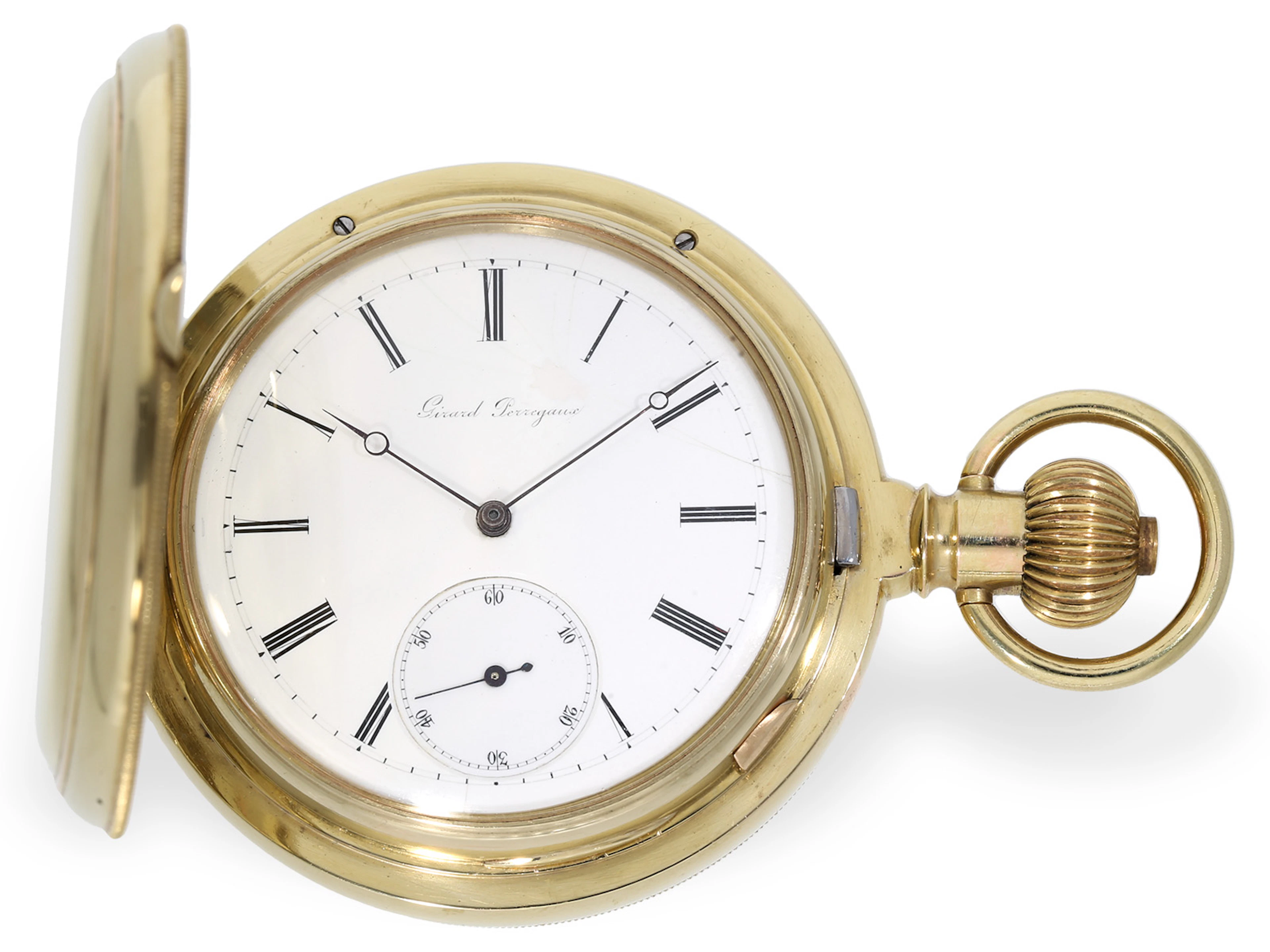 Pocket watch: legendary Girard-Perregaux ‘3-bridge tourbillon’ with