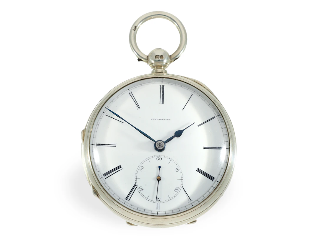 Pocket watch: rare, extremely heavy Barraud chronometer No. 9274, ca. 1815