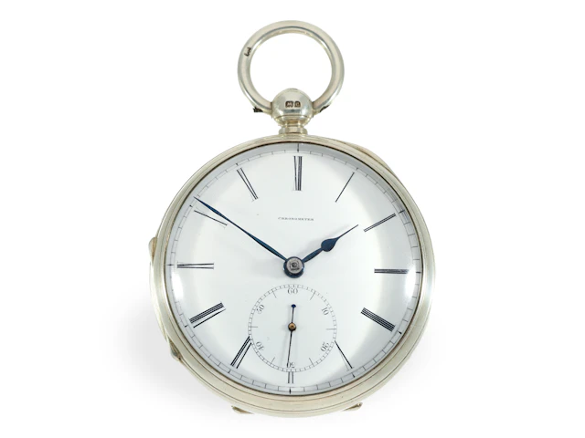 Pocket watch: rare, extremely heavy Barraud chronometer No. 9274, ca. 1815
