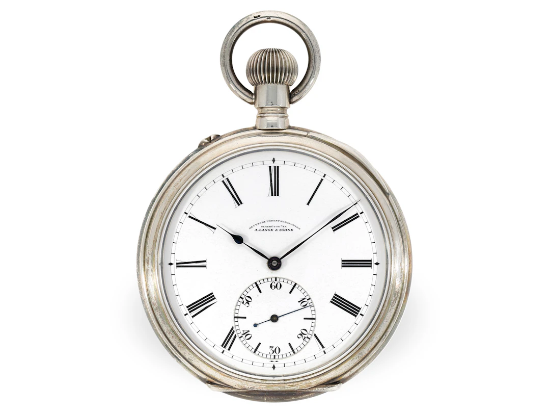 Pocket watch: superbly preserved A. Lange & Söhne No. 76562 naval