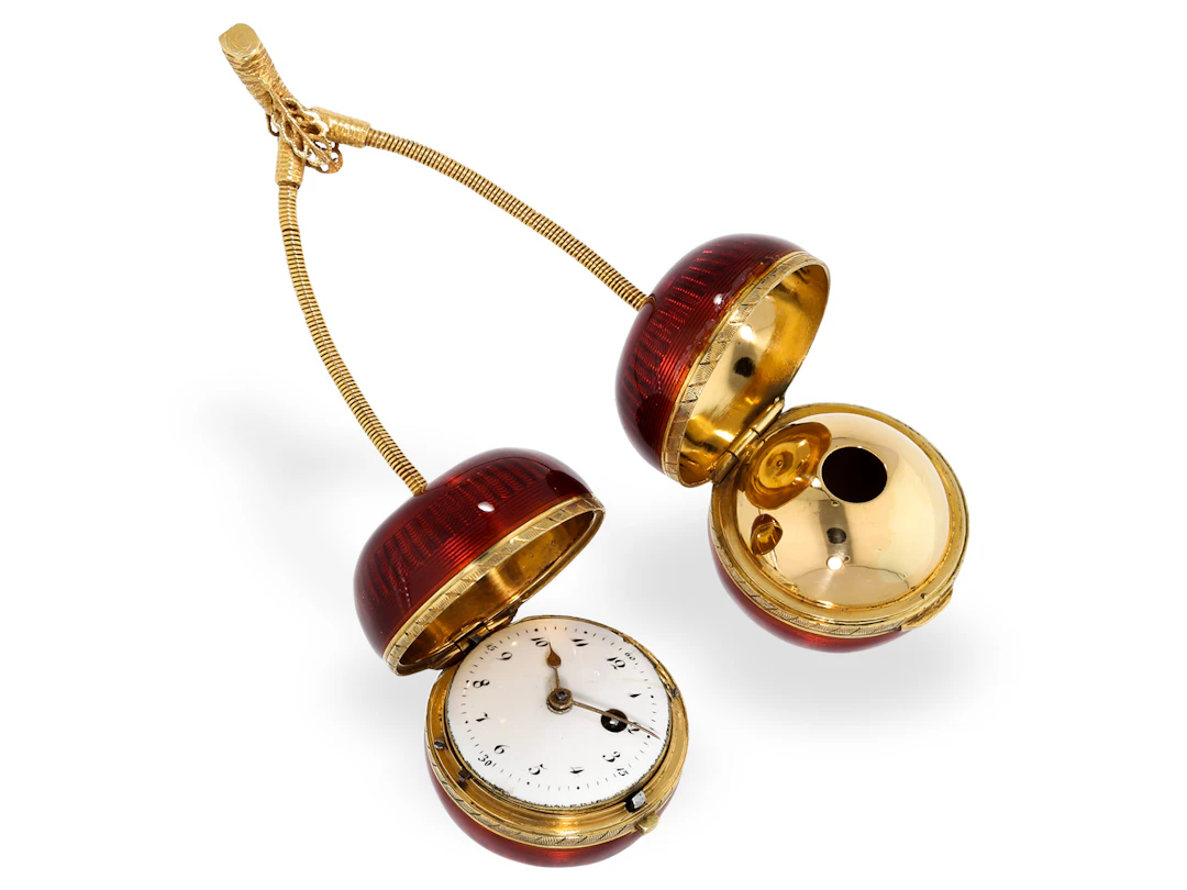 Figurative watch: one of the rarest gold and enamel figurative watches
