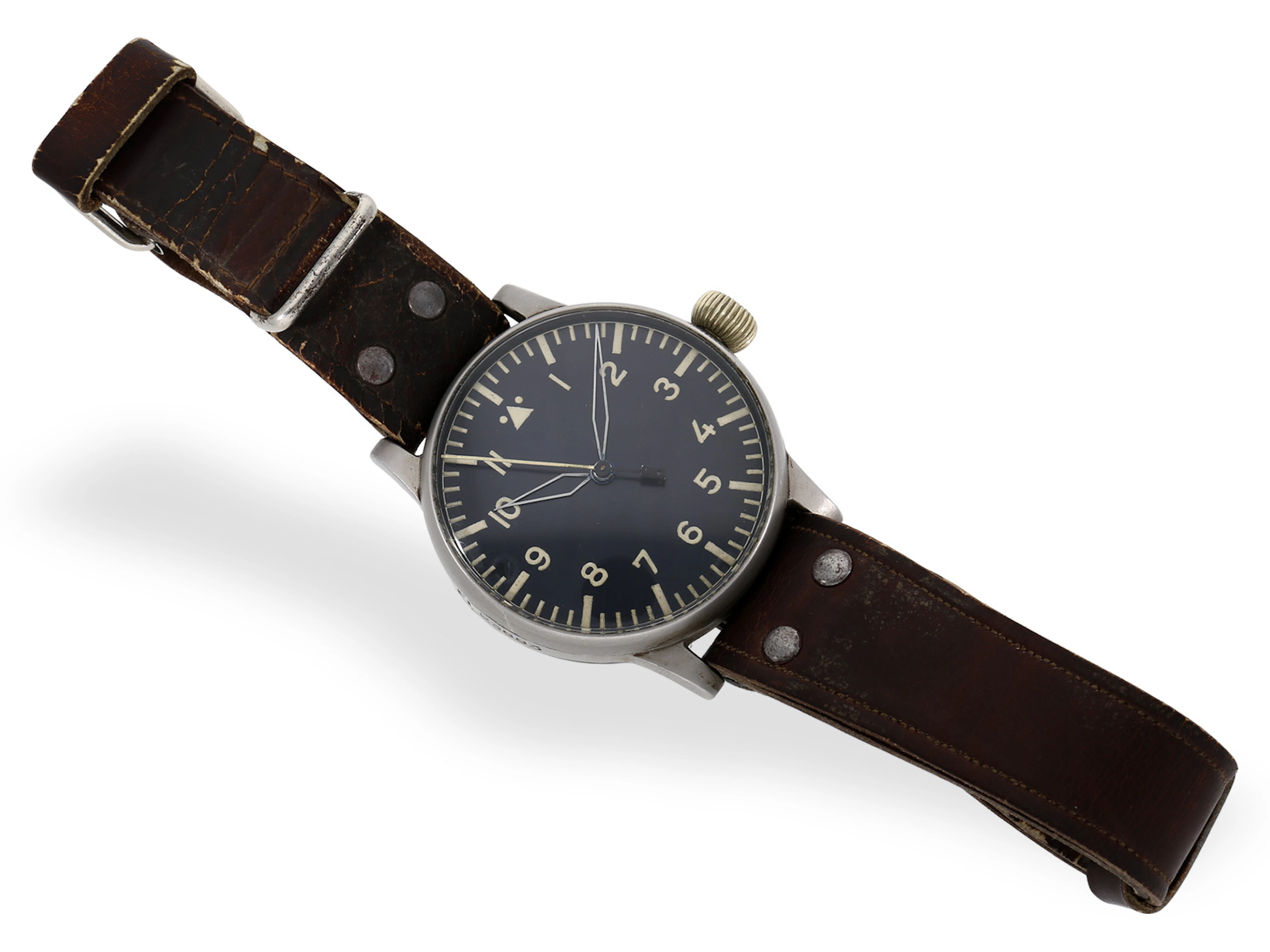 Wristwatch: rare A. Lange & Söhne Glashütte aviator’s deck watch