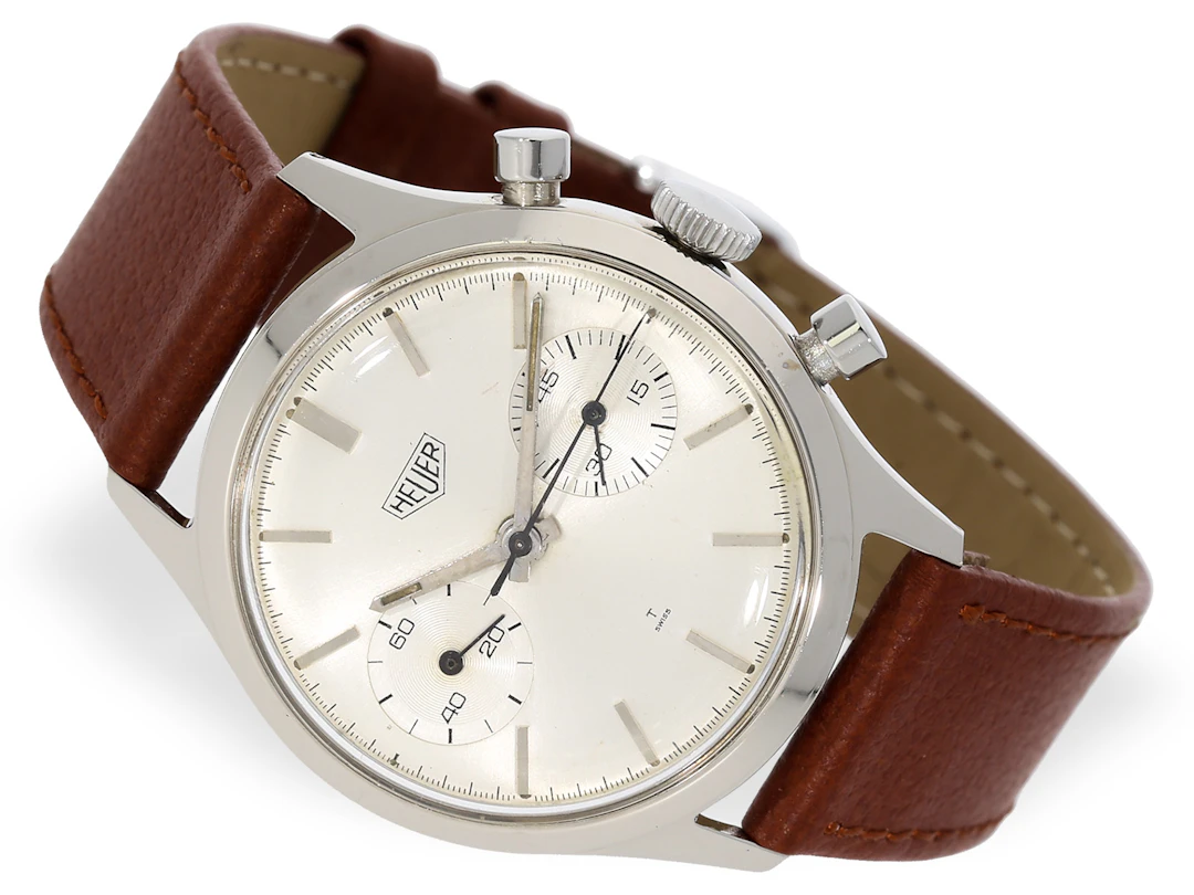 Wristwatch: vintage Heuer chronograph in excellent condition, presumed