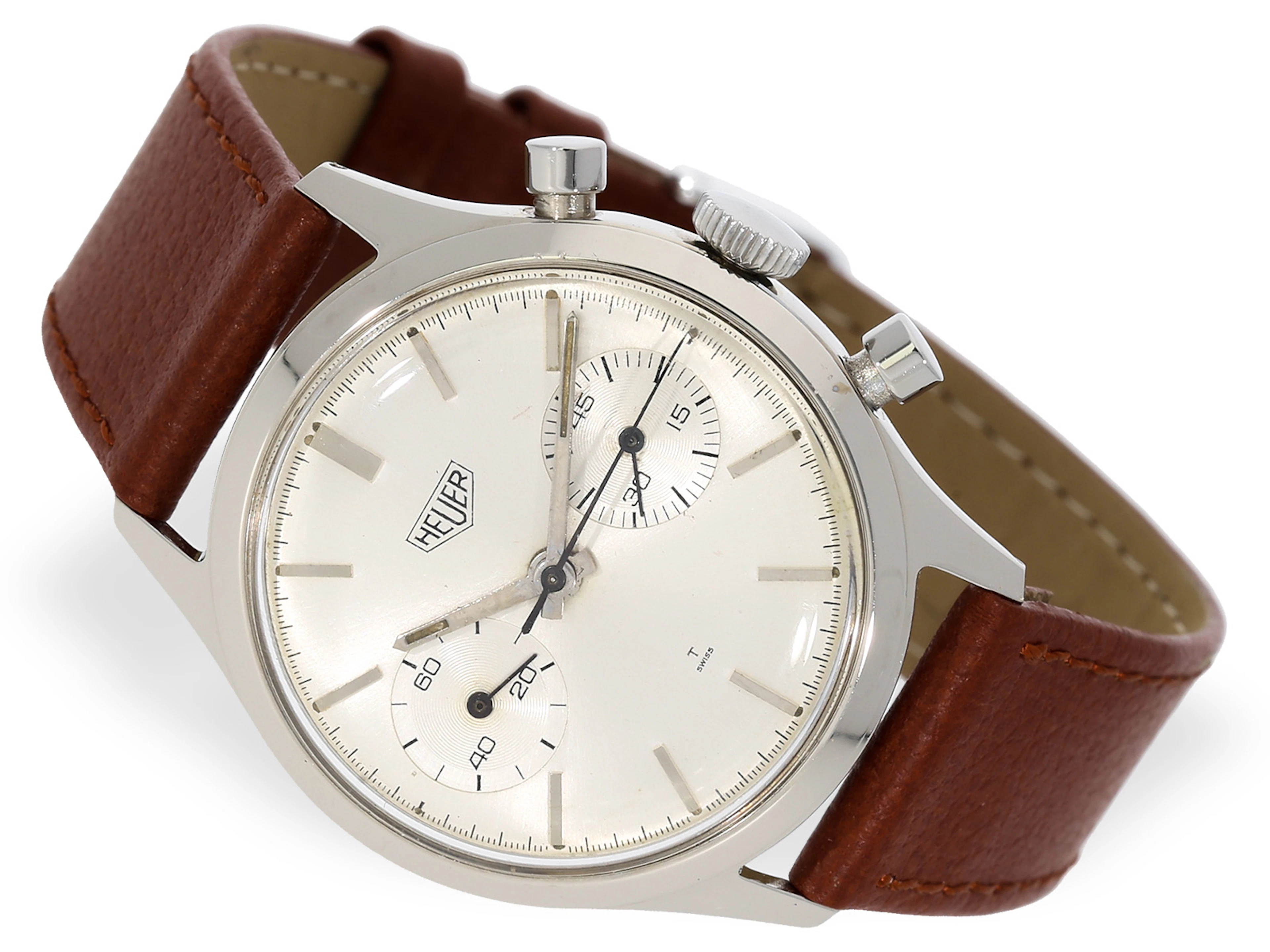 Wristwatch: vintage Heuer chronograph in excellent condition, presumed