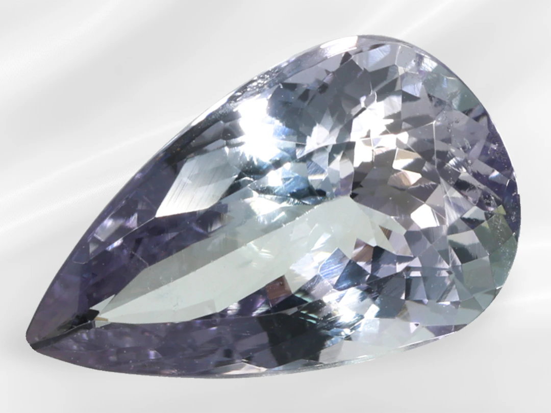 Unheated, rare zoisite in the tanzanite variety, 5.97 ct, violetish