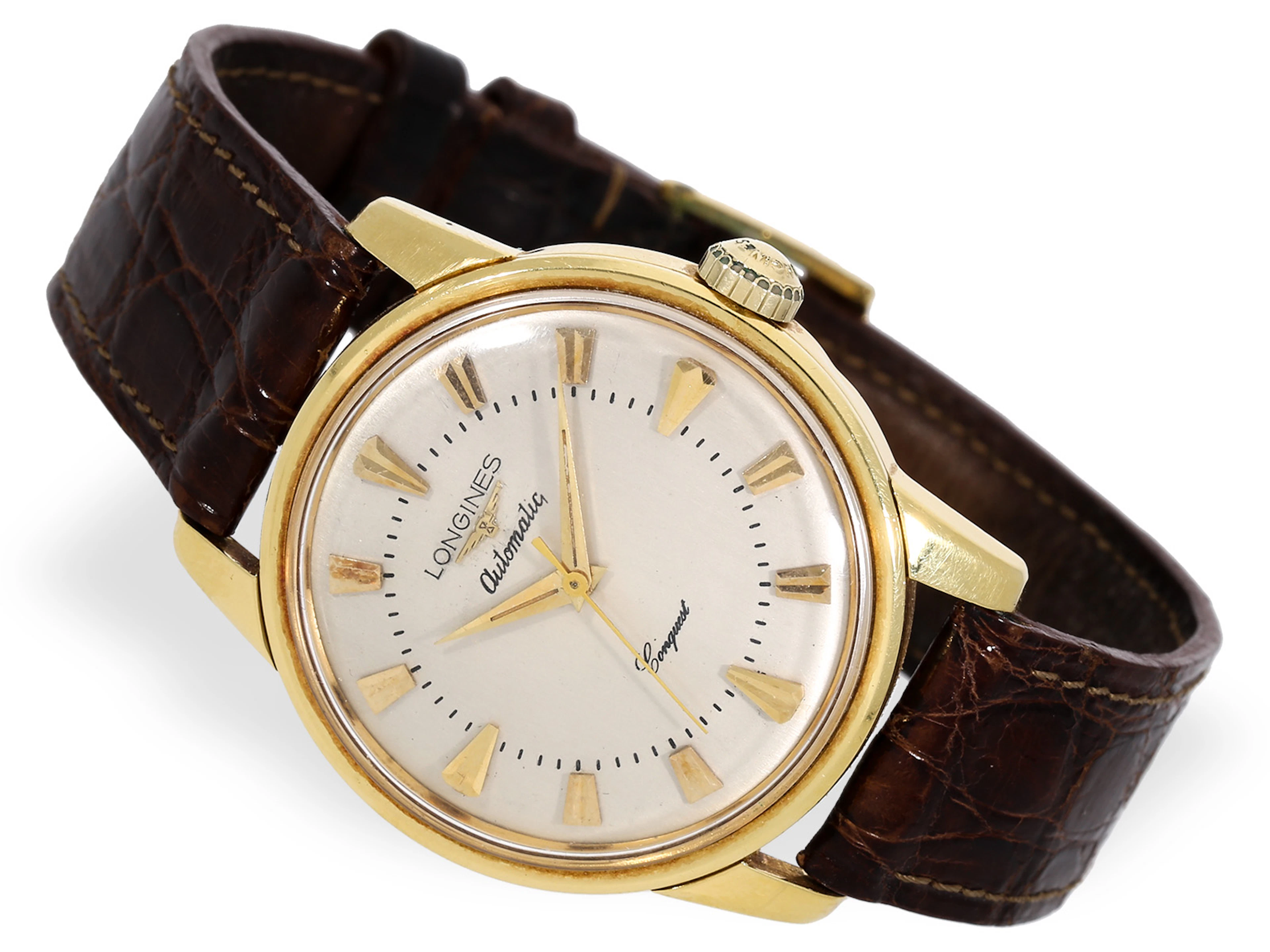 Wristwatch: Longines Conquest Automatic Ref. 9001 in 18K gold, 1960s