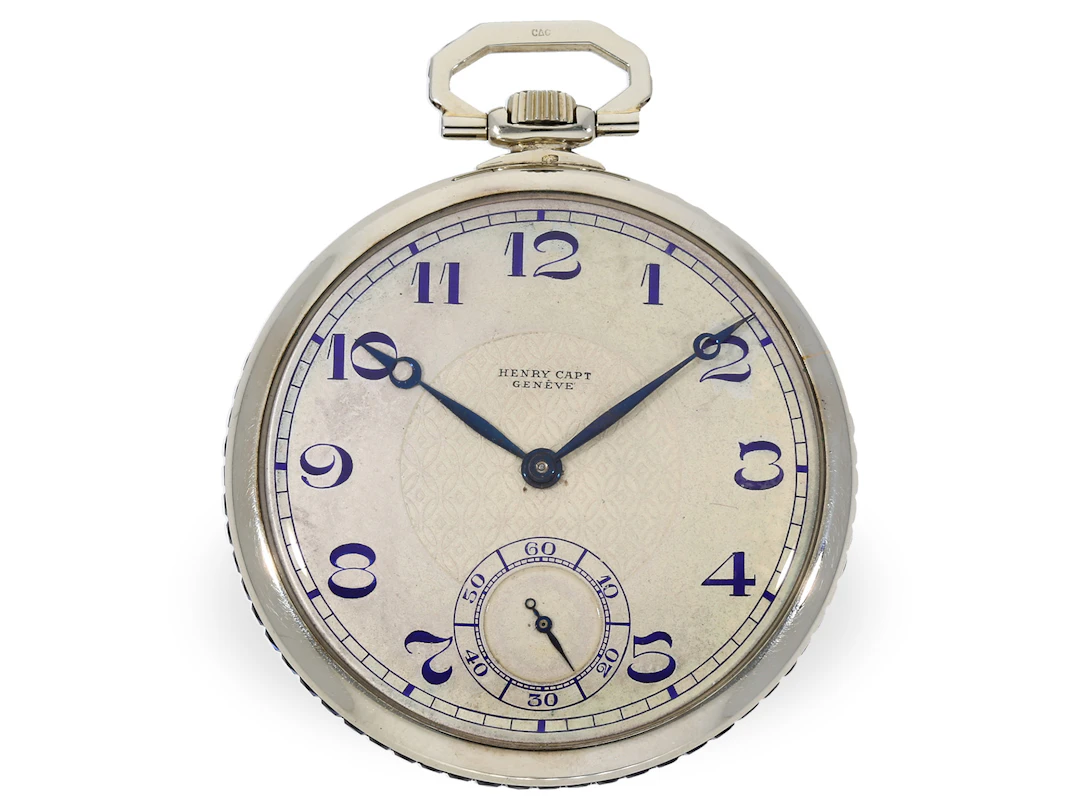 Pocket watch: exceptionally beautiful Geneva dress watch set with