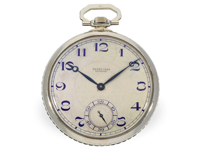Pocket watch: exceptionally beautiful Geneva dress watch set with