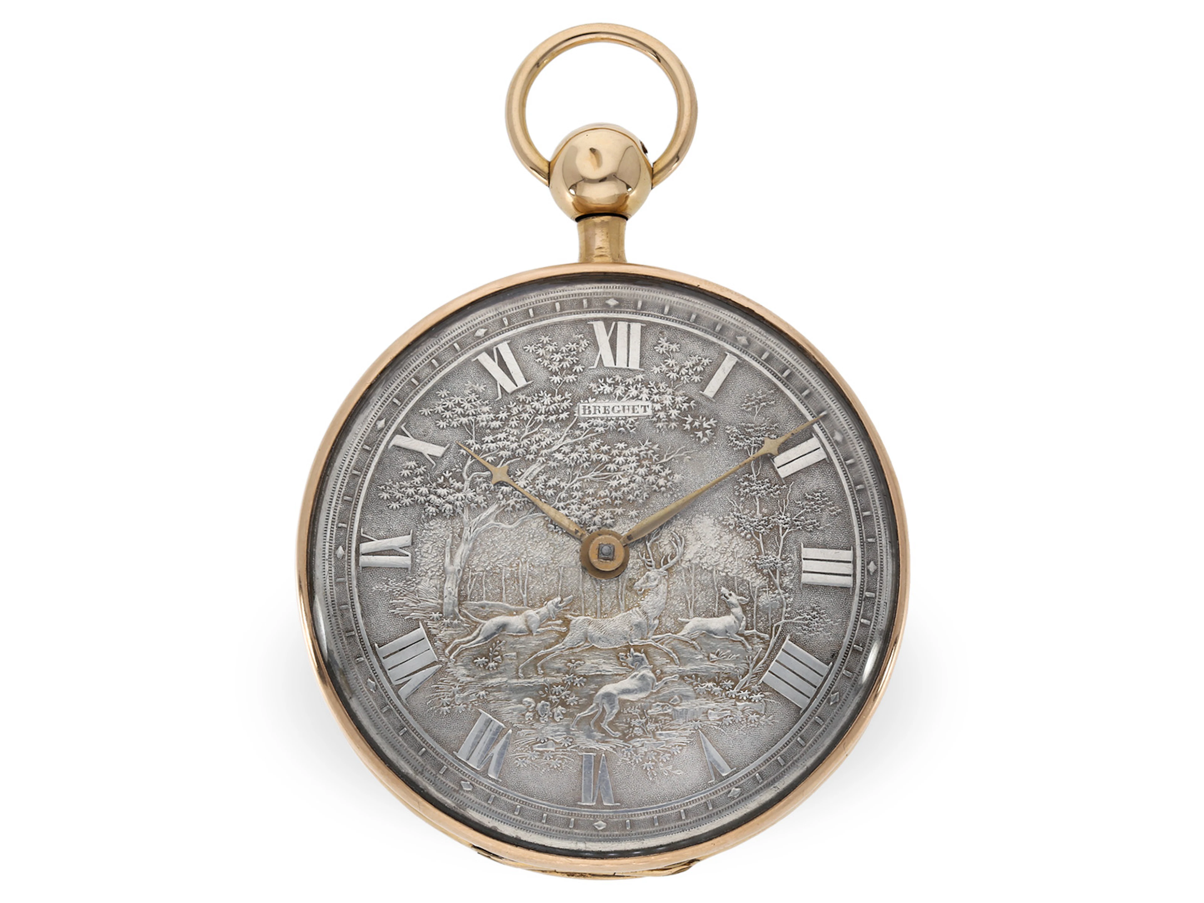 Pocket watch: large gold Lepine with a special carillon strike, ca. 1800