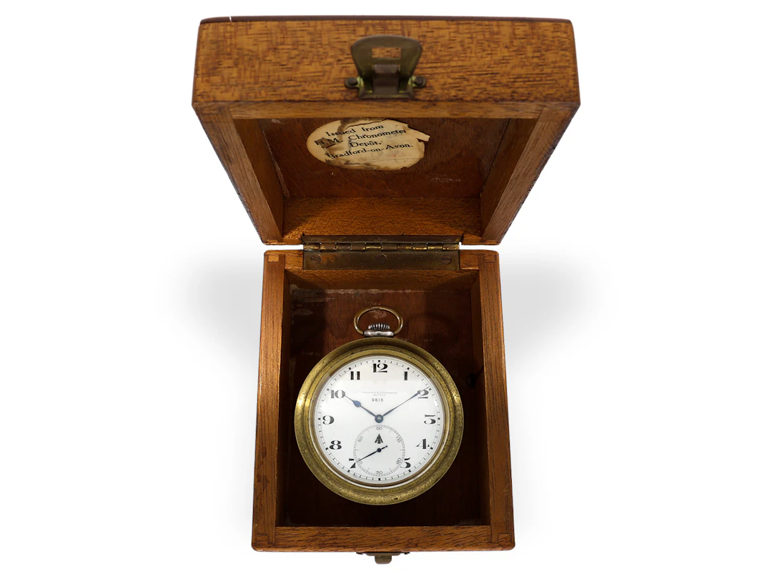 Pocket watch: Naval deck watch, Vacheron & Constantin chronometer