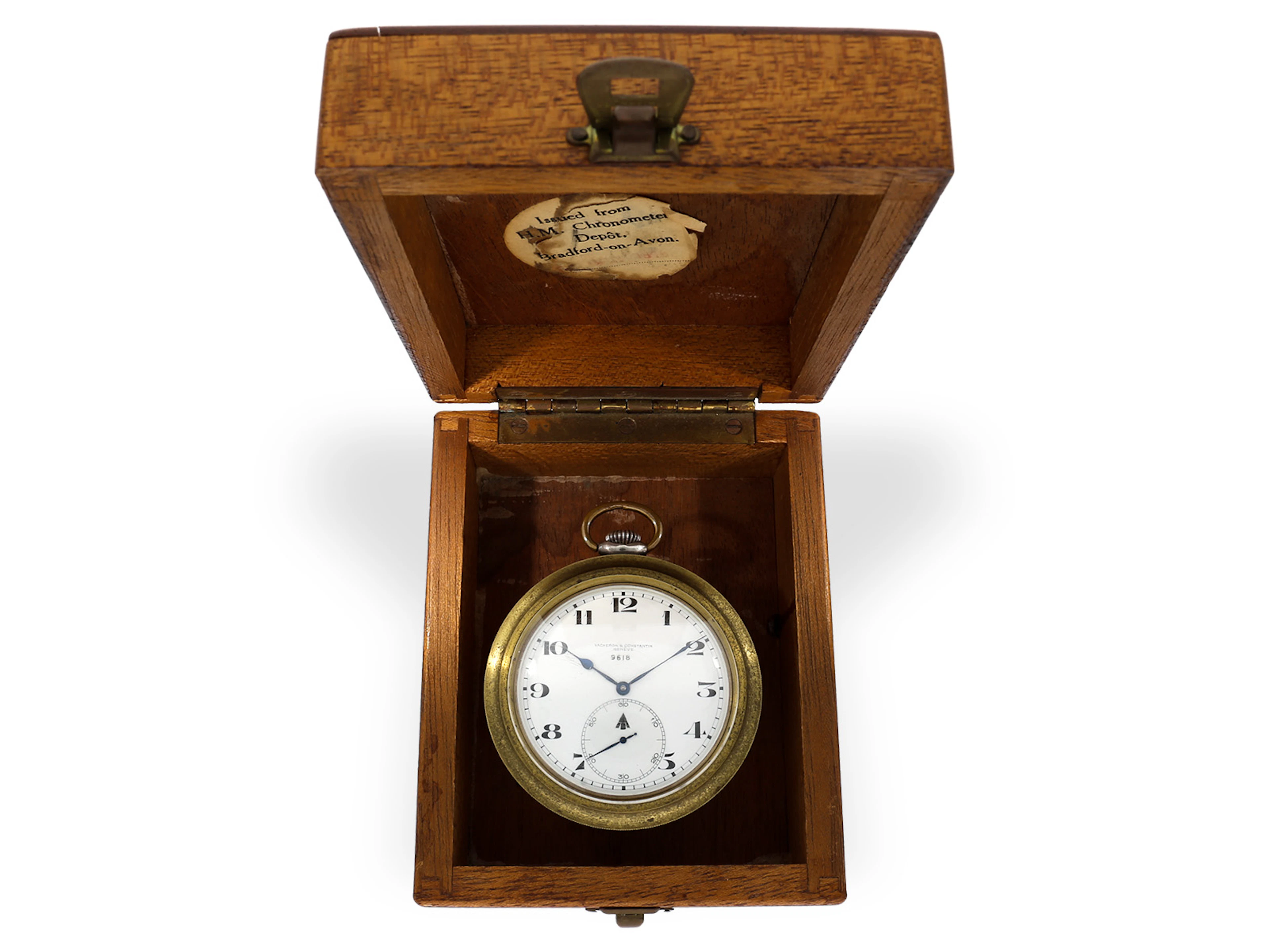 Pocket watch: Naval deck watch, Vacheron & Constantin chronometer