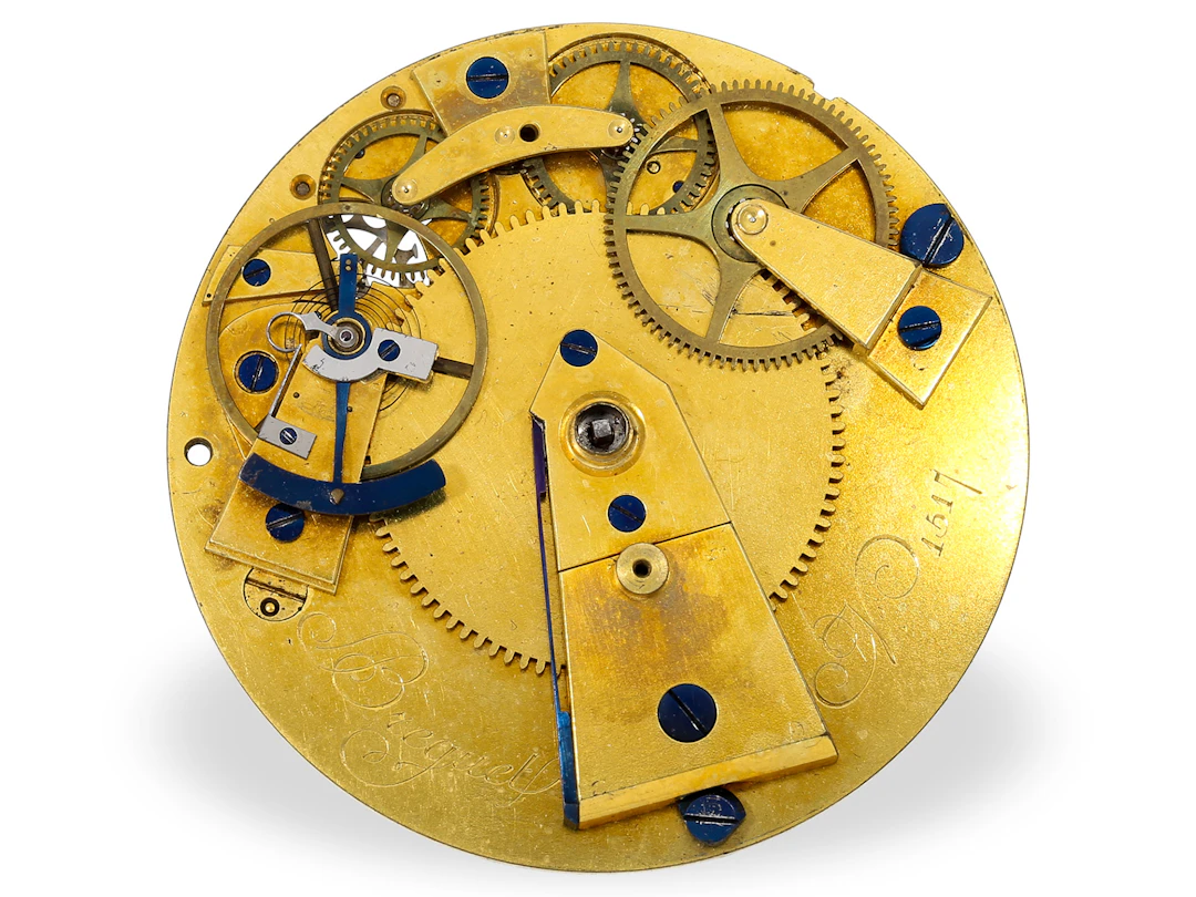Pocket watch: movement of an extremely rare Breguet “Souscription”