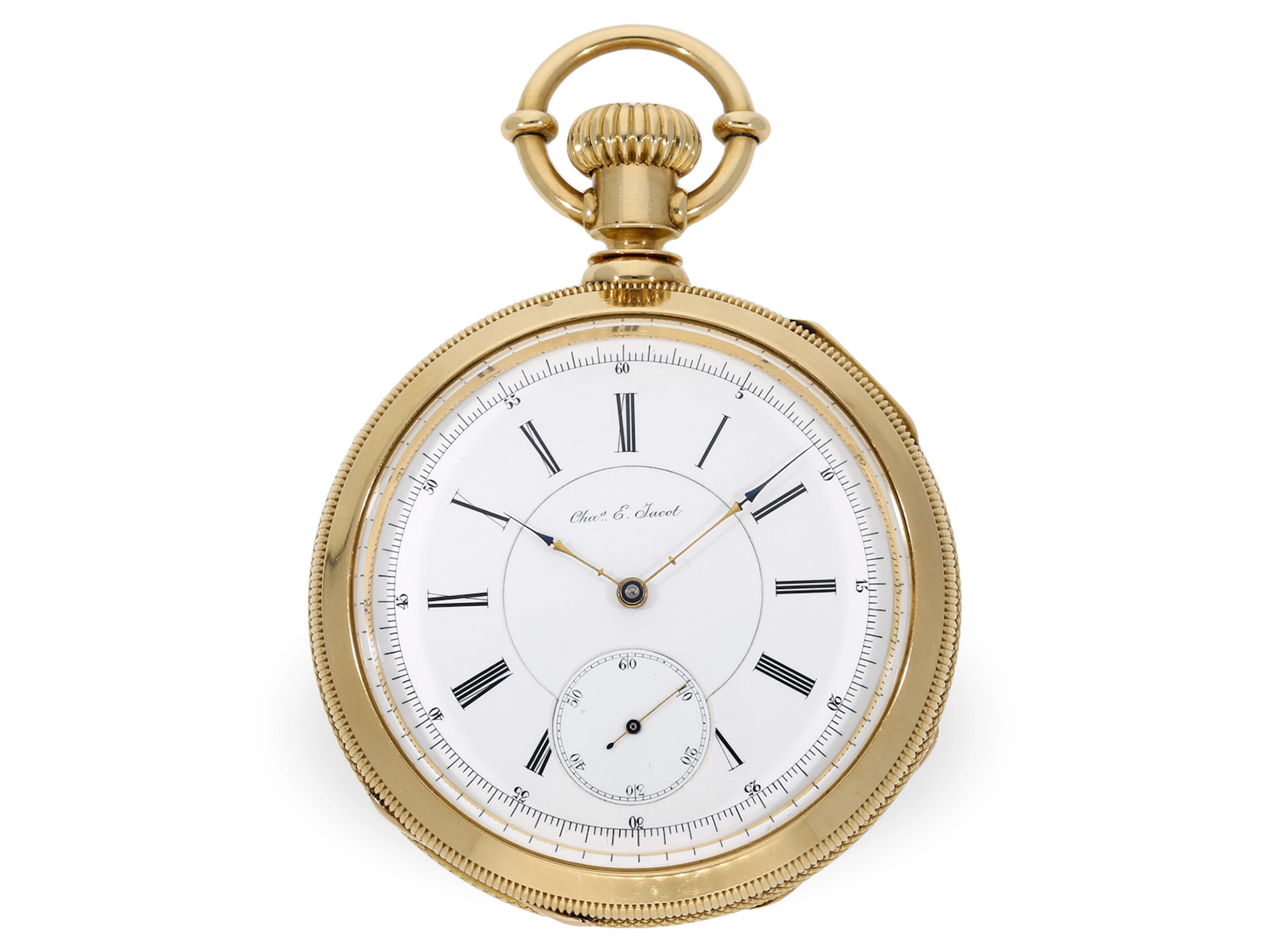 Pocket watch: an lever chronometer by Charles E. Jacot, Chaux-de-Fonds