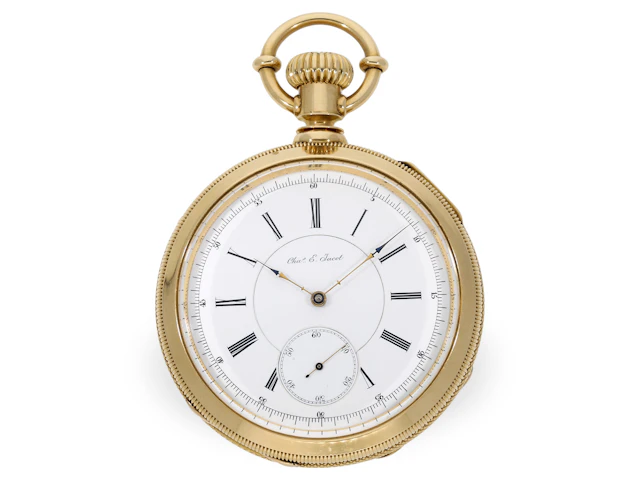 Pocket watch: an lever chronometer by Charles E. Jacot, Chaux-de-Fonds