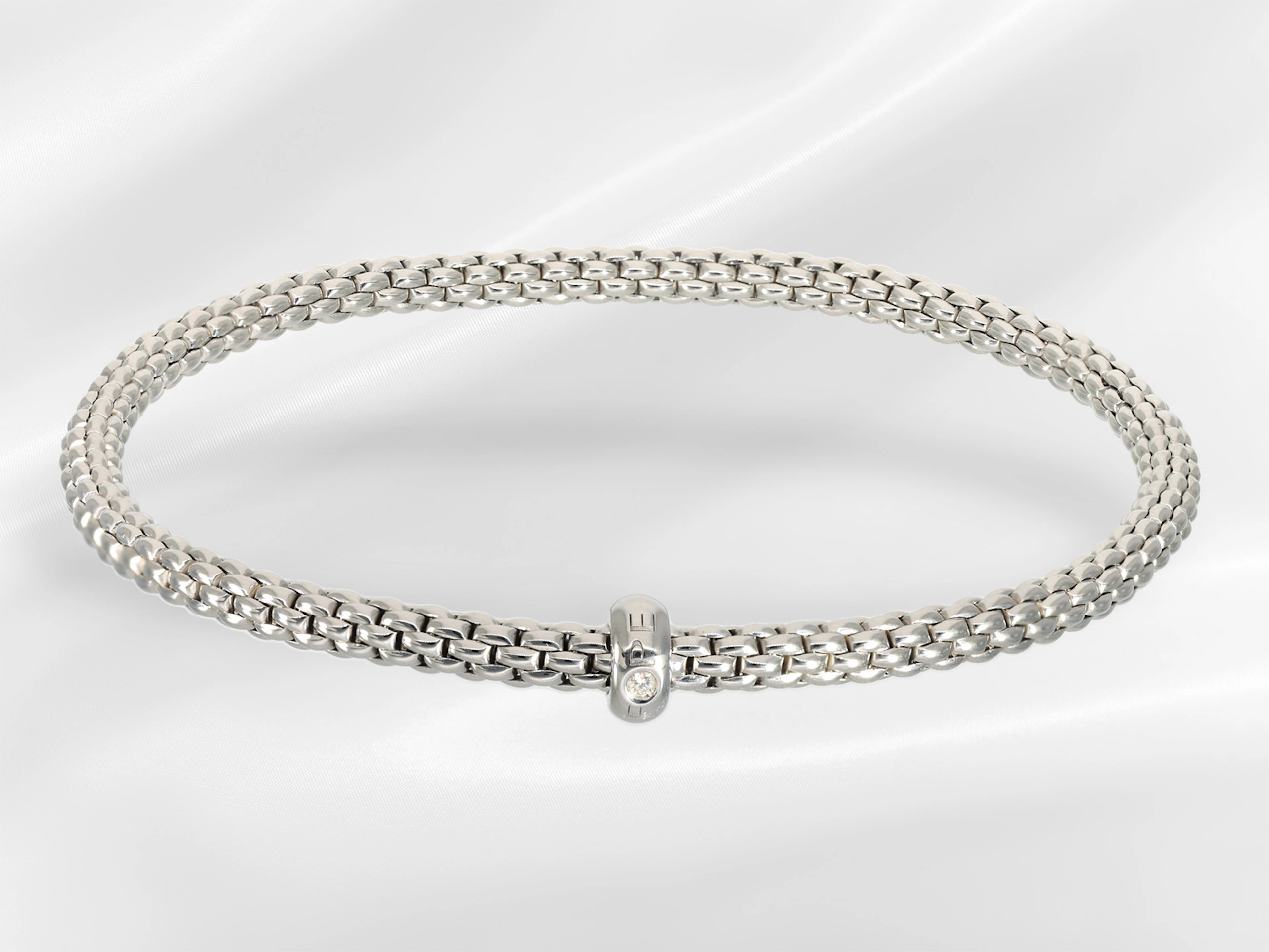 Italian designer goldsmith’s bracelet from Fope, high-quality branded