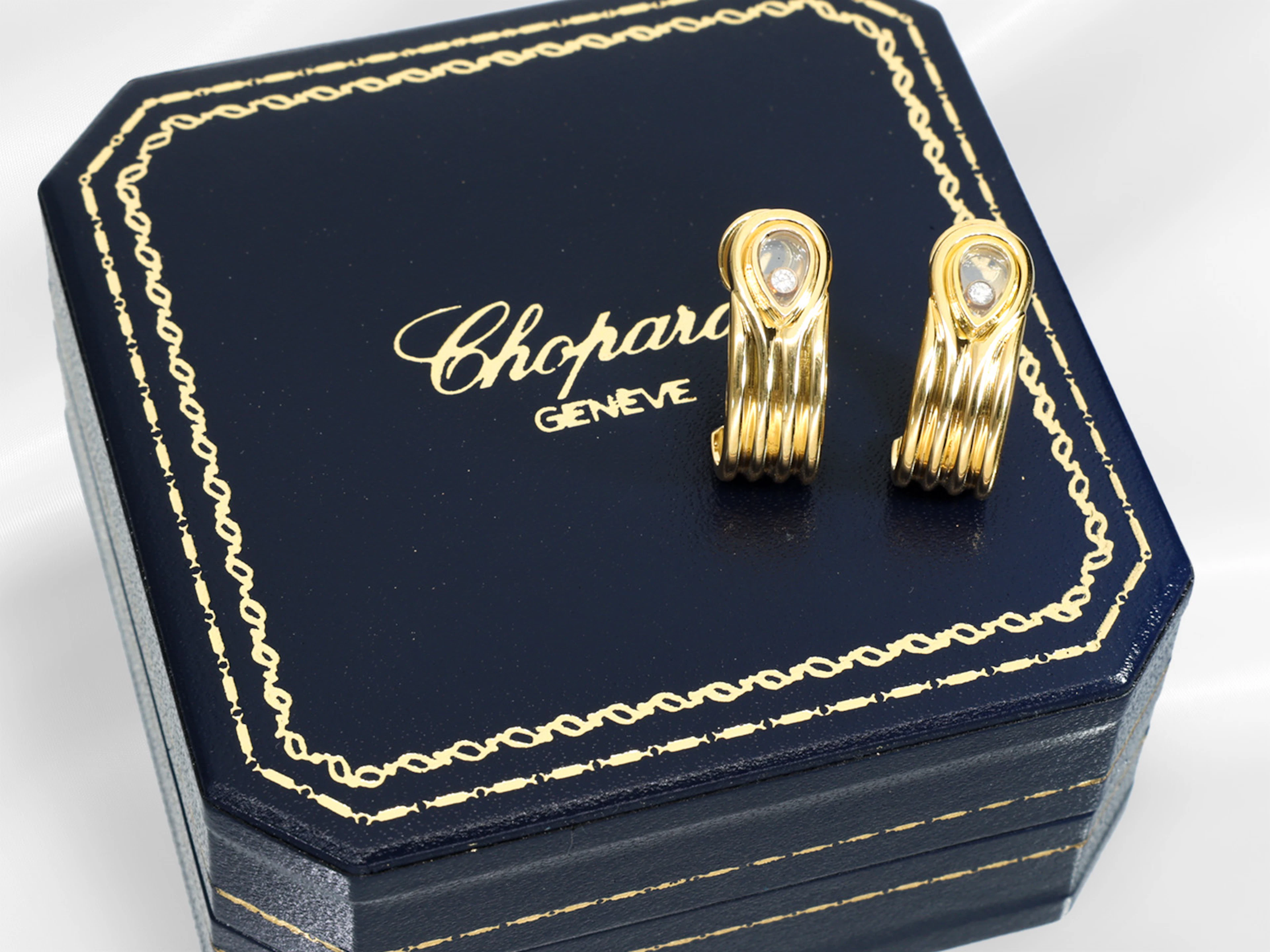 Earrings: formerly very expensive, luxurious earrings from ‘Chopard’