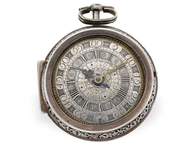 Pocket watch: museum-quality single-hand pocket watch with alarm